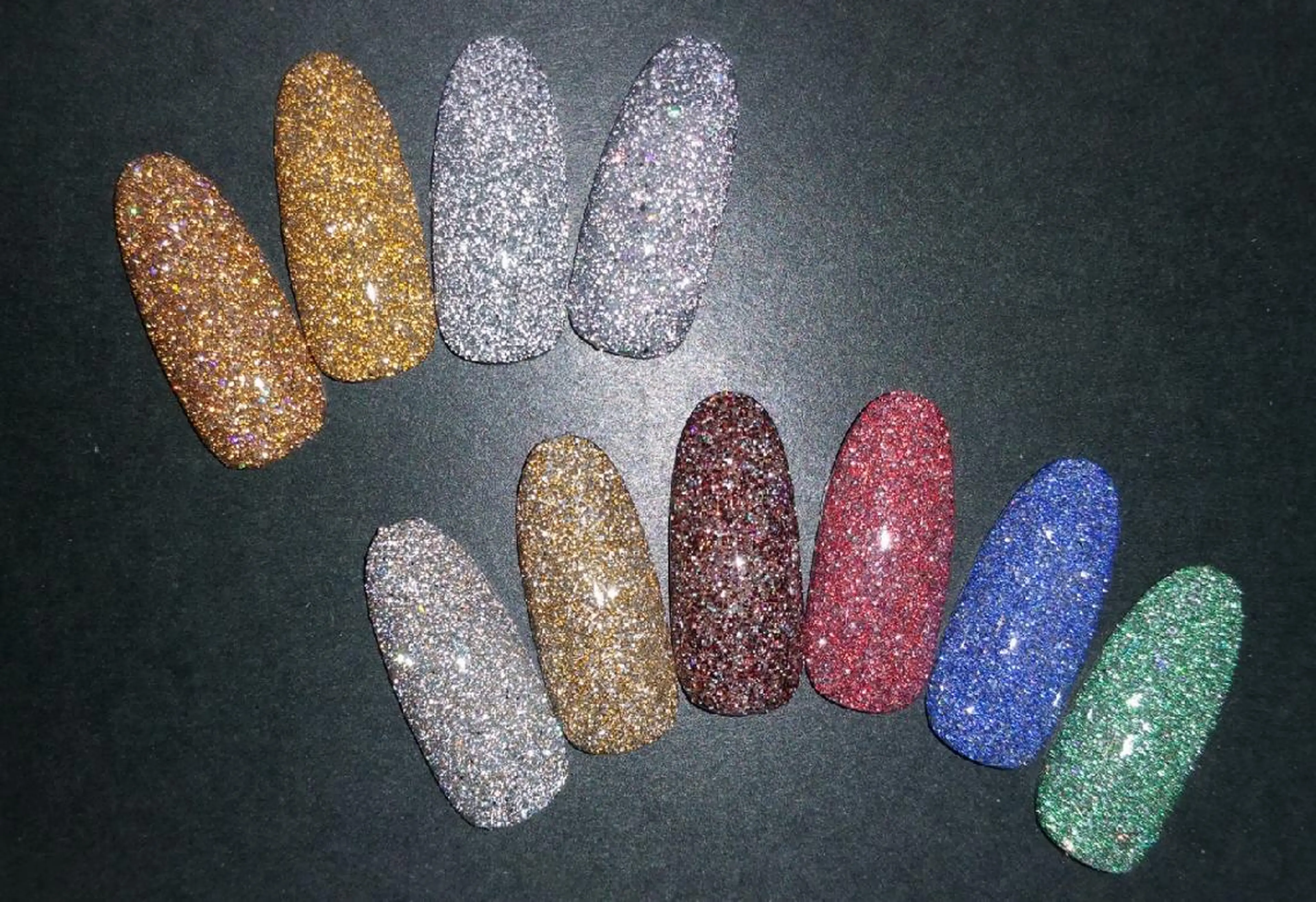 ネイル フラッシュネイル ラメ(グリッター) 柴田 彩のネイルデザイン