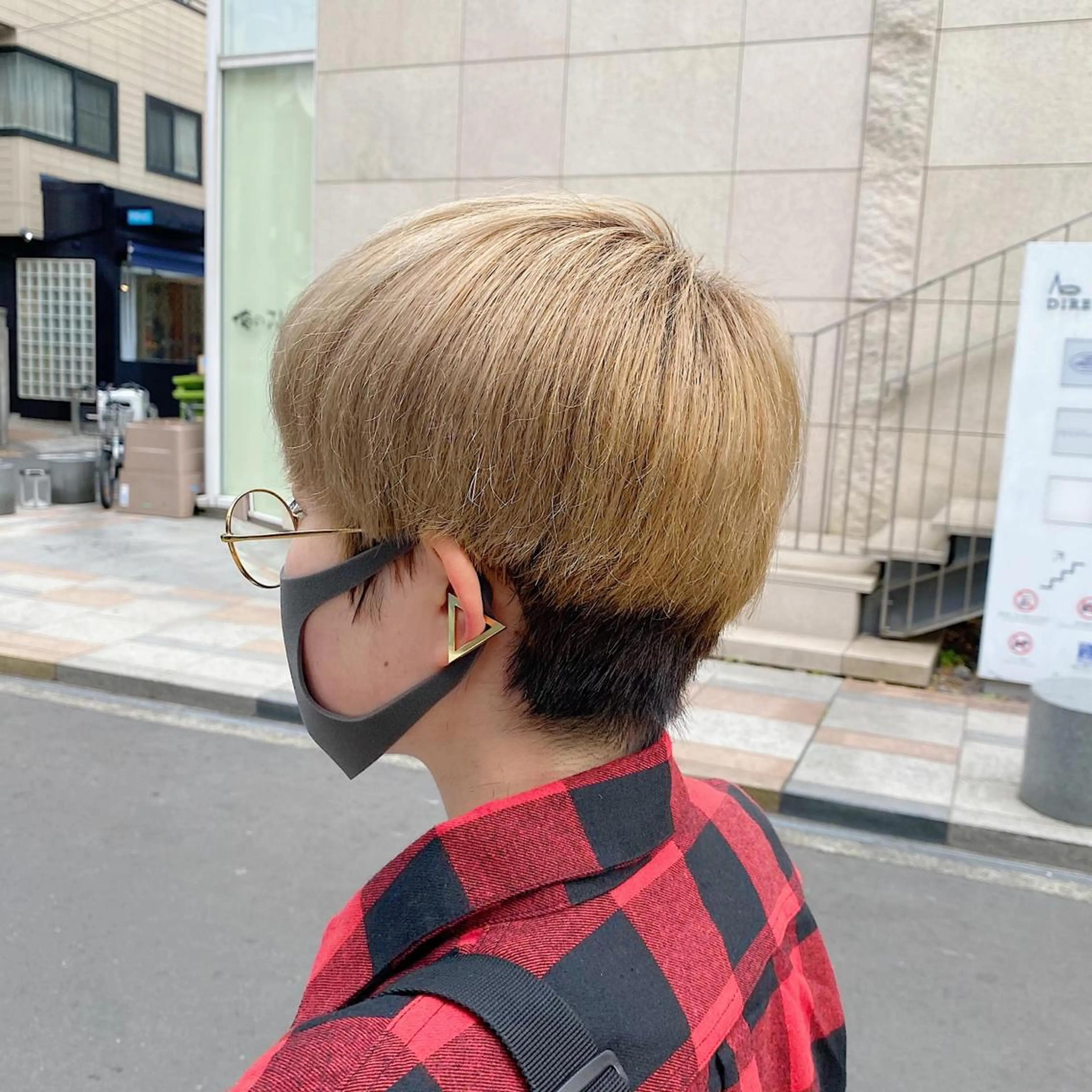 ミディアム カラー パーマ ヘアアレンジ メンズ 🍀髪質改善 ケアカラーrootsのヘアスタイル