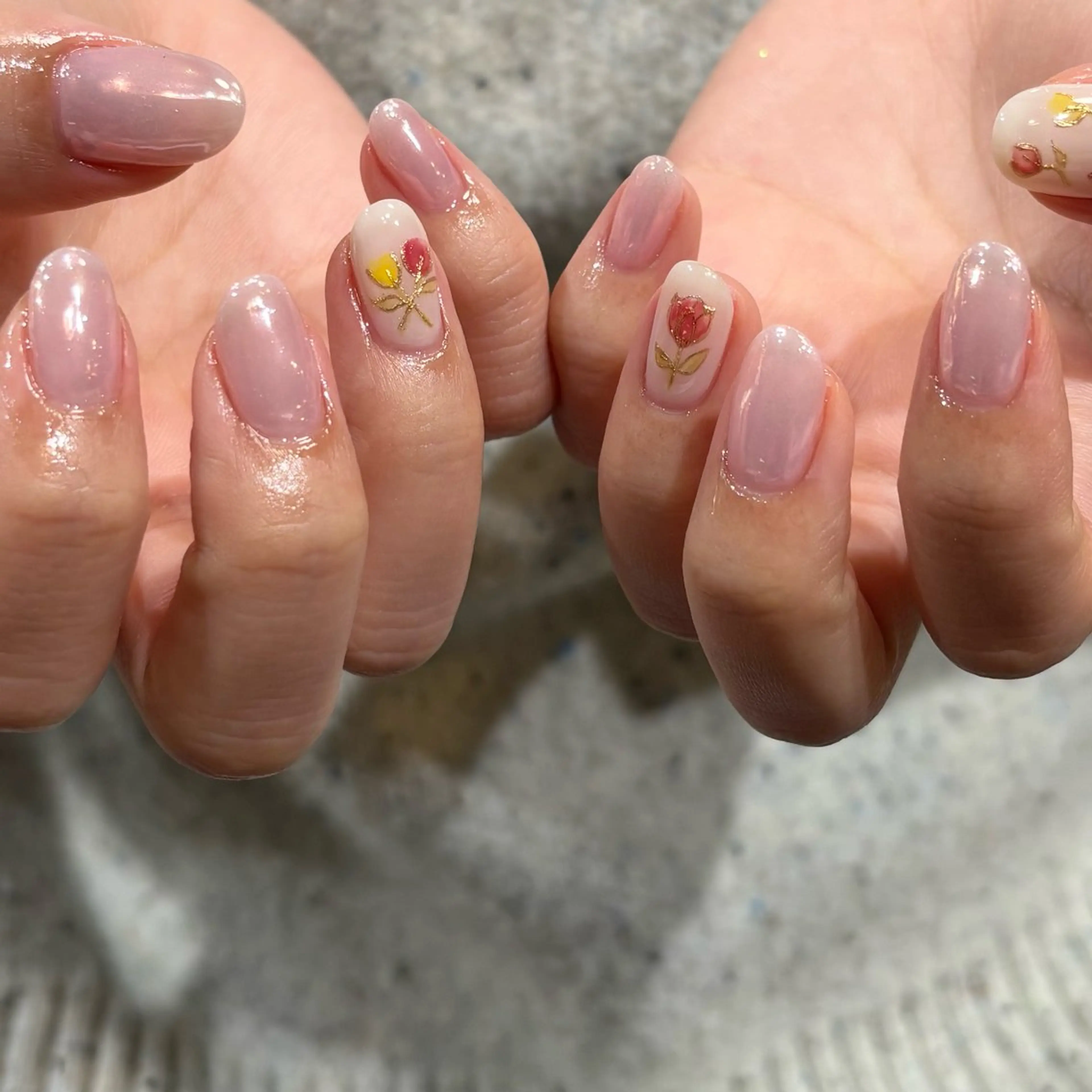 ネイル ハンドネイル ハンドケア パラジェルサロン 大人女性が通うサロンのネイルデザイン