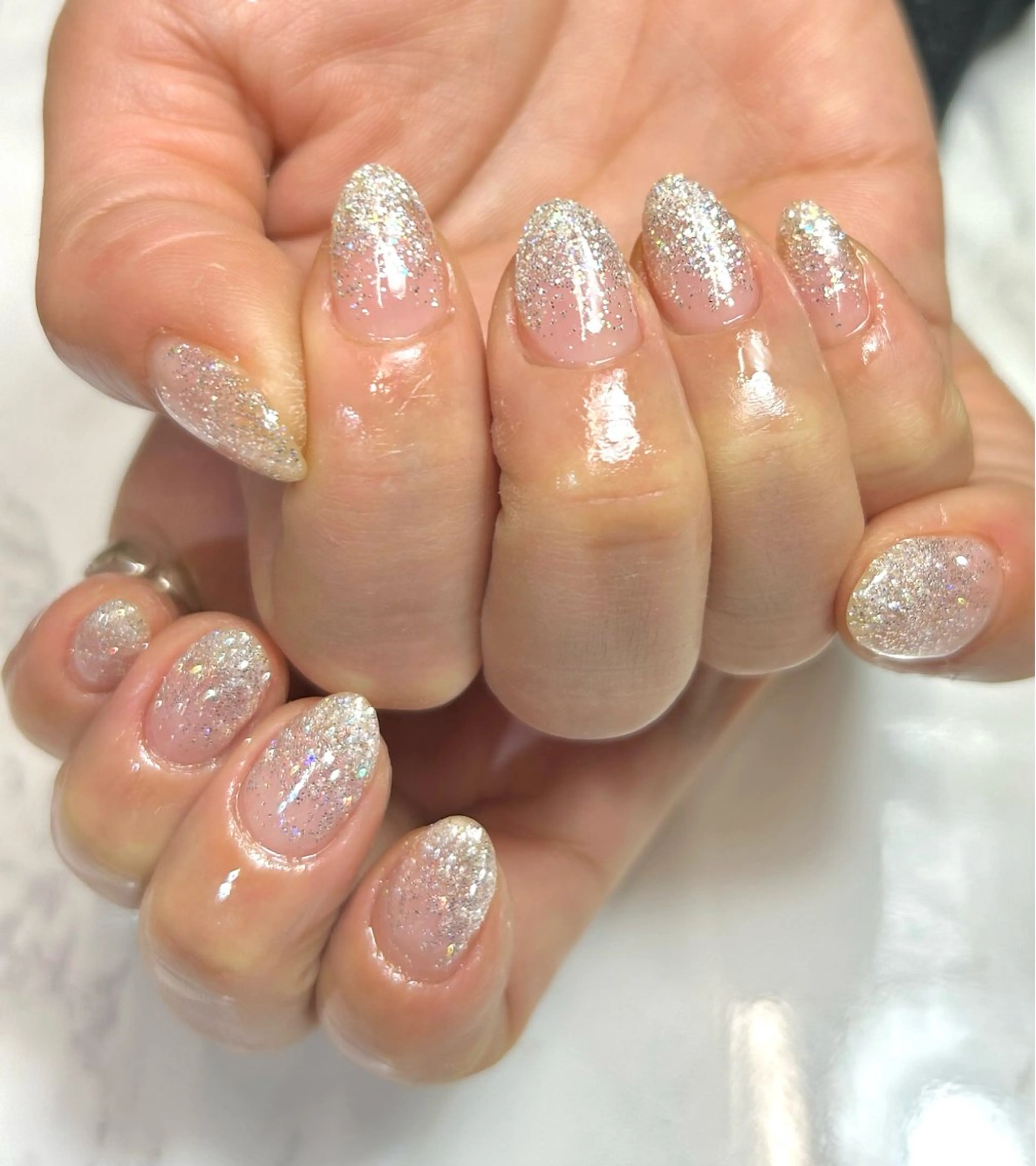 ご新規様平日限定⭐︎オフ込みクリアorラメグラデーションの写真