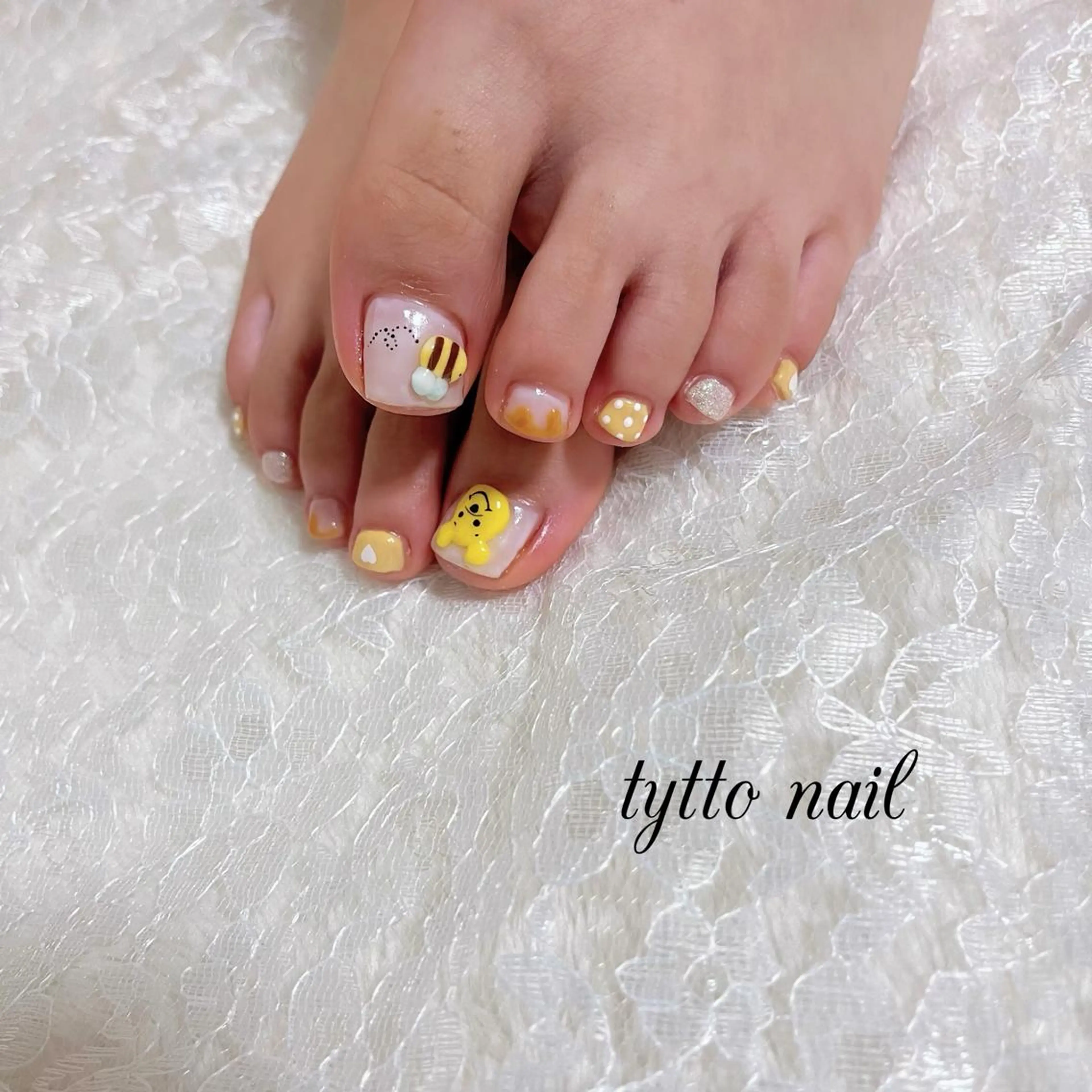 ネイル フットネイル オフィスネイル 夏ネイル フットネイル tytto nail ❤︎‪‪eri‪‪のネイルデザイン