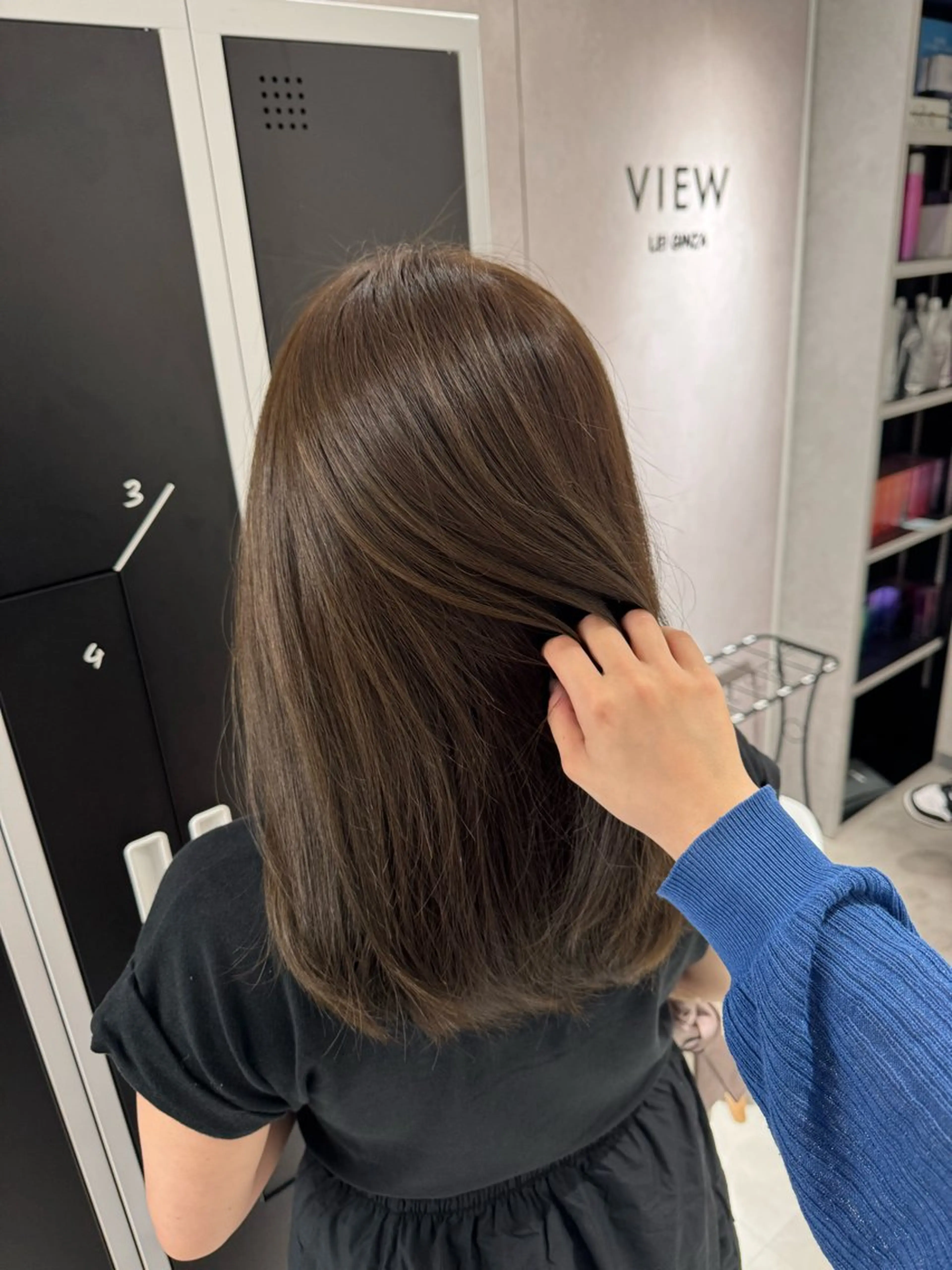 カラー 🩵ワンカラー／ 銀座／mayu🩵のヘアスタイル