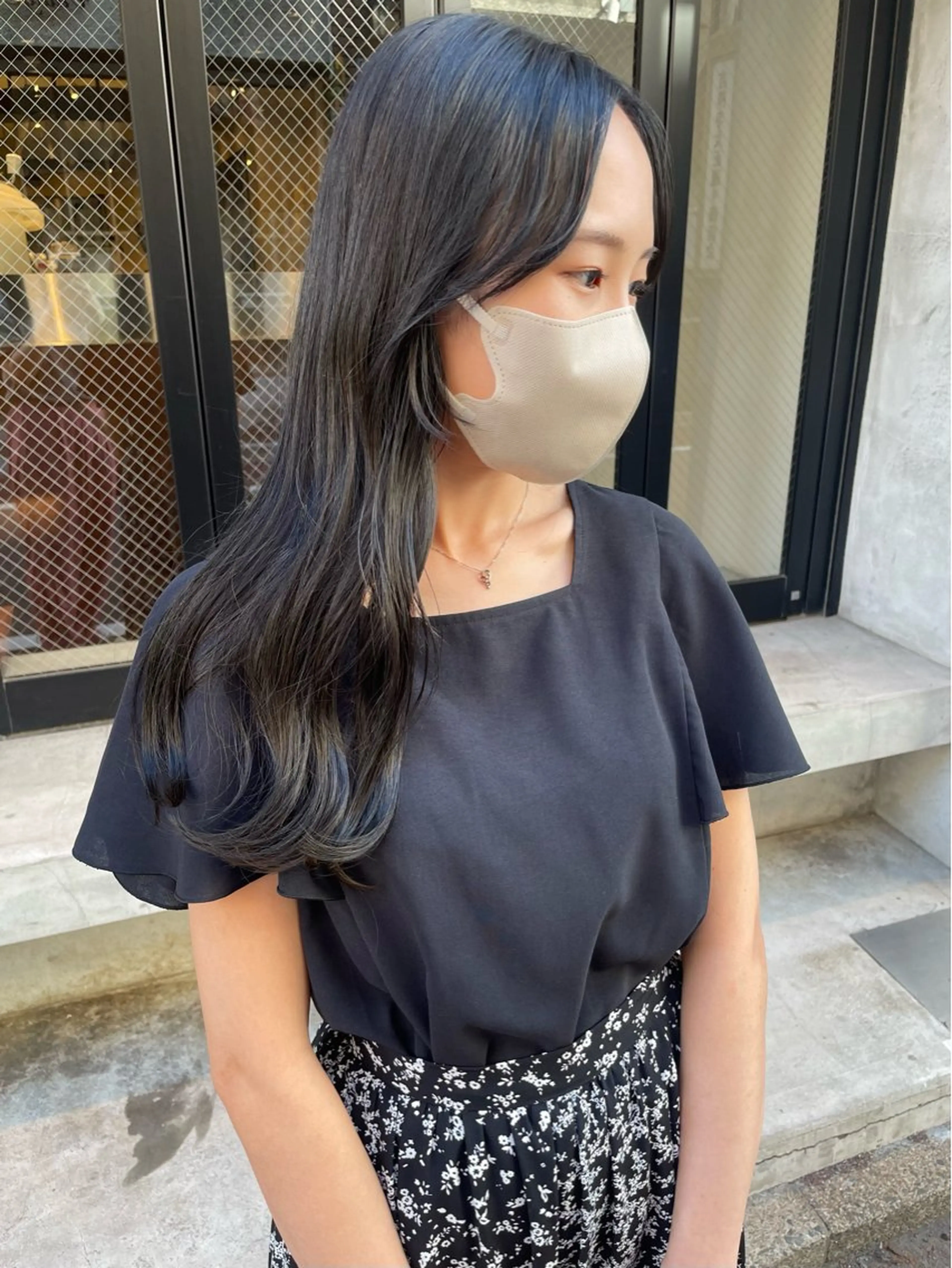 セミロング カラー カット ヘアカラー トリートメント 🩰オリーブ/ ベージュ松本咲花🩰のヘアスタイル