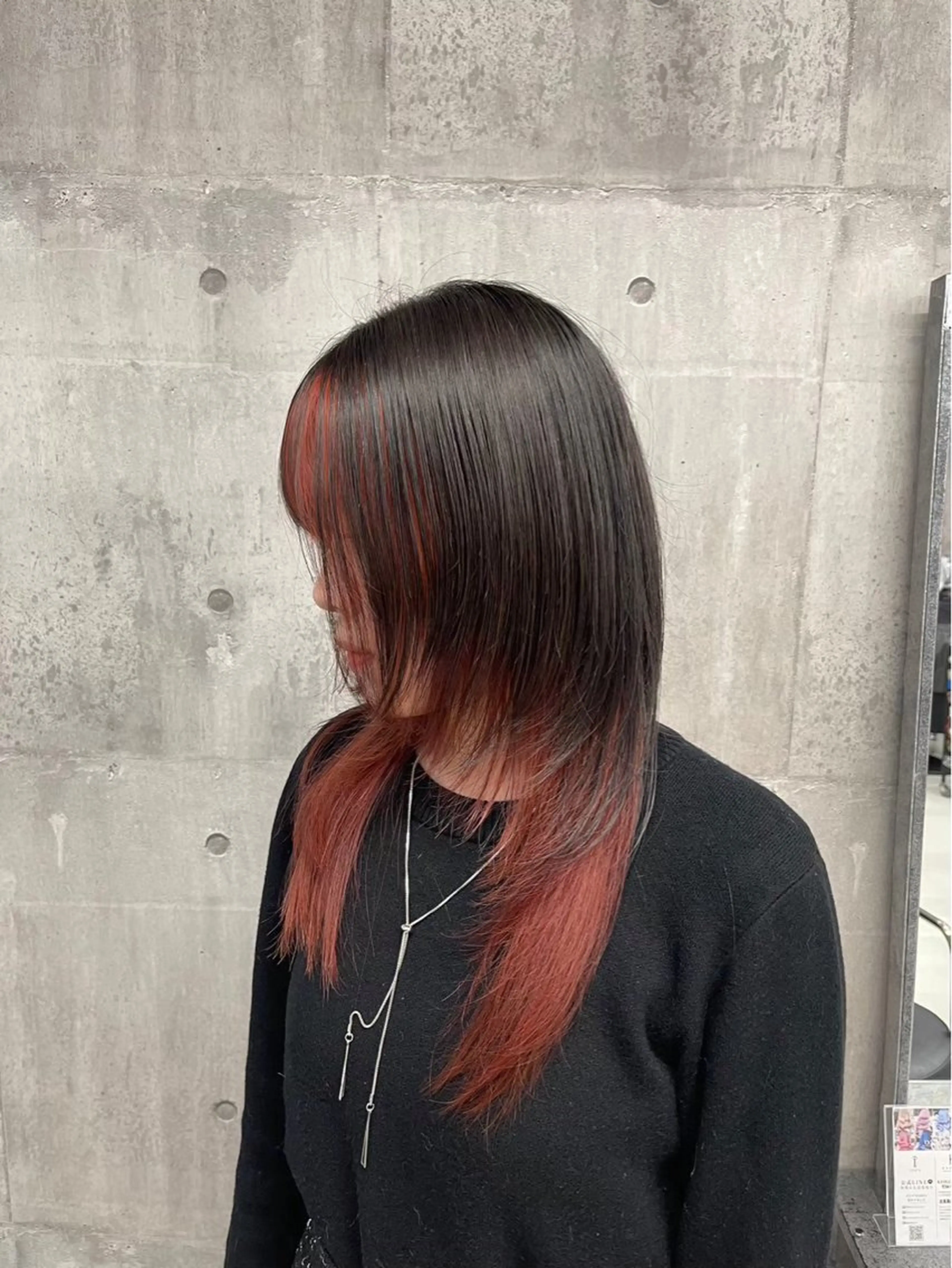 ロング カラー アッシュ バレイヤージュ ミストバング ブリーチ ブロンド ヘアカラー トリートメント 🌥️かずき🌥️ 寒色.デザイン特化のヘアスタイル