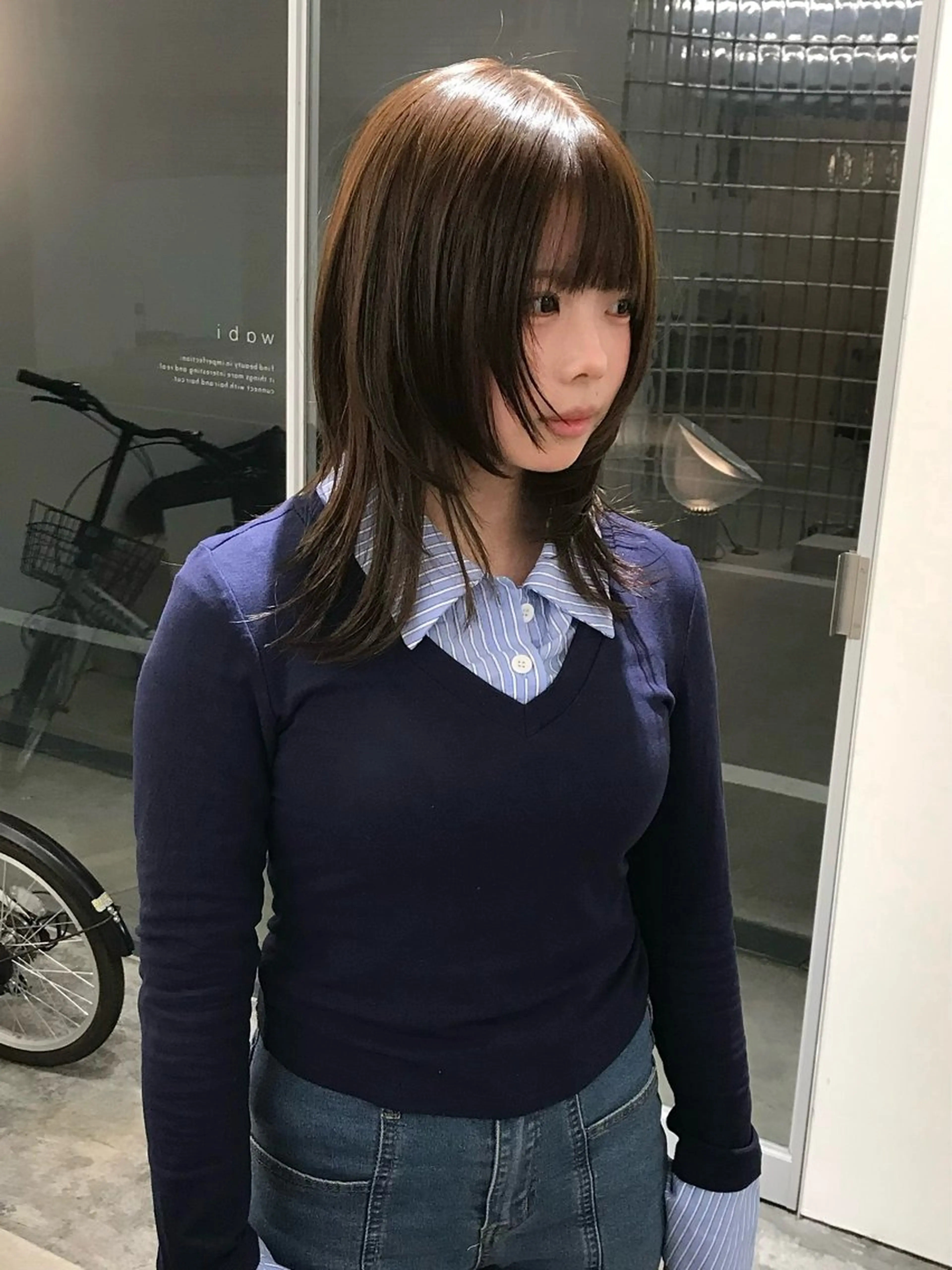 ミディアム カラー wabi所属・透明感艶カラー/ リュウジンキョウカのヘアスタイル