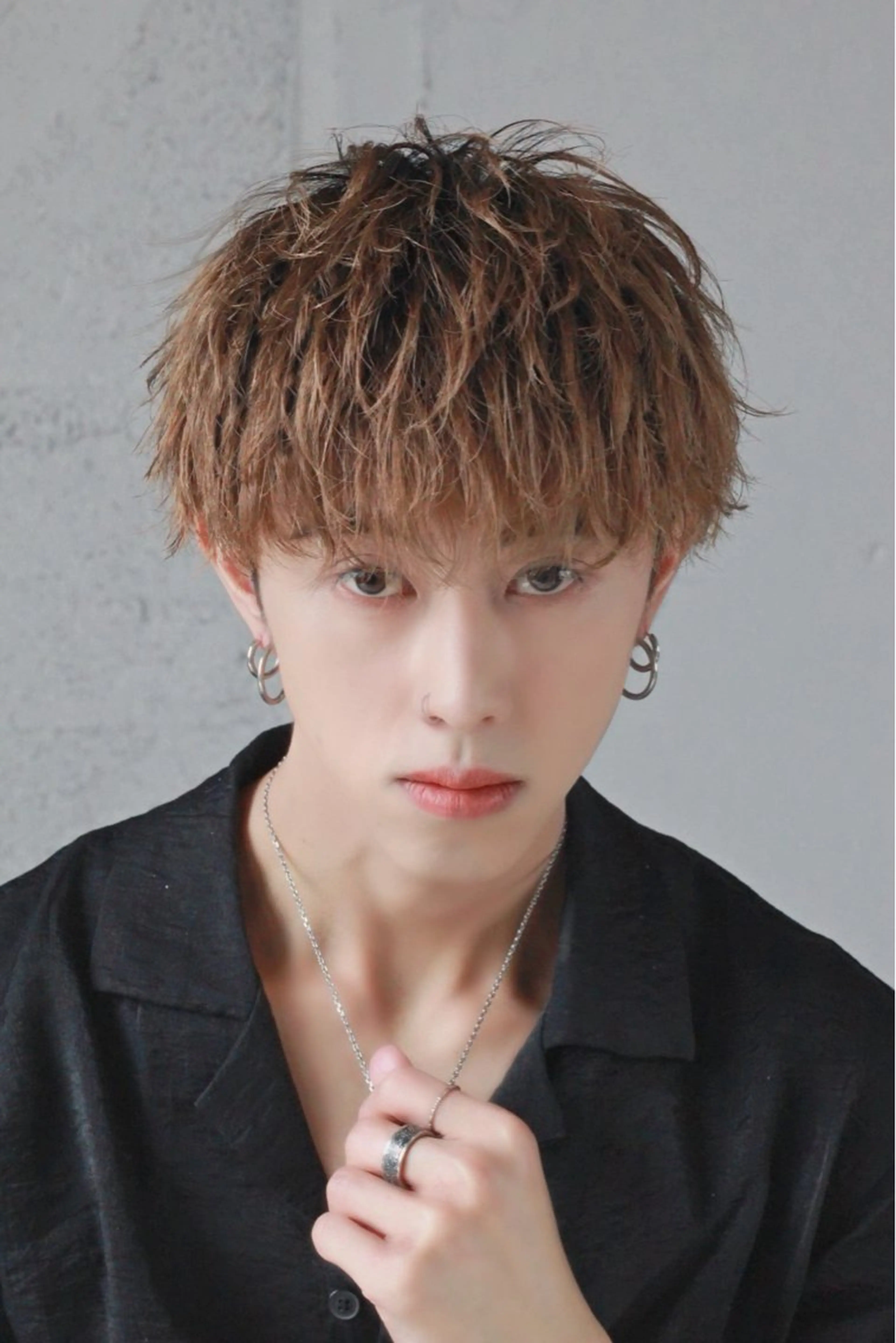 ショート カラー パーマ メンズ カット パーマ 湘南のパーマ職人 🔥清水琉葵🔥のヘアスタイル