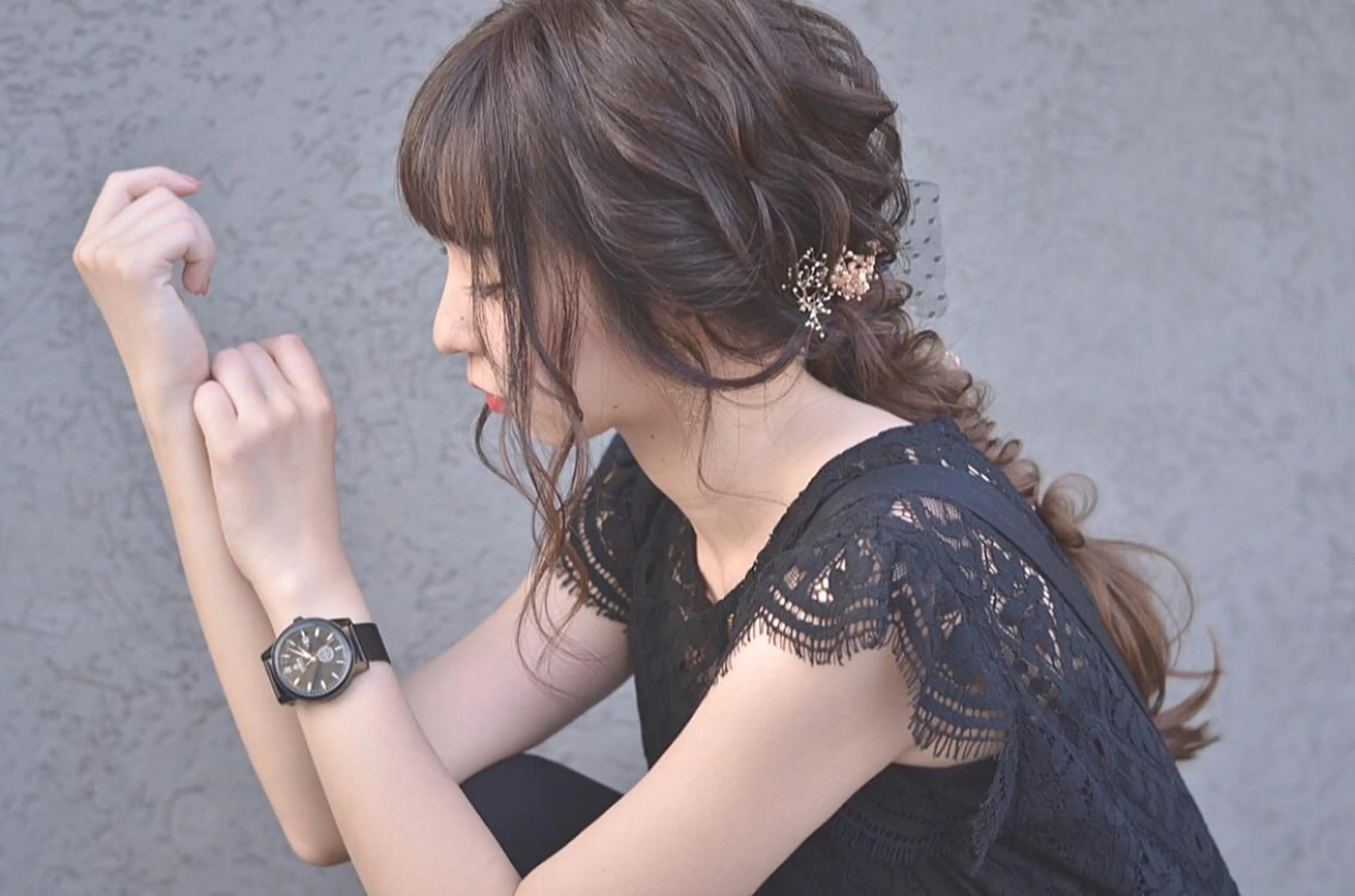 ショート カラー ヘアアレンジ ボブ エクステ autre所属・大久保 ひでなりのヘアスタイル