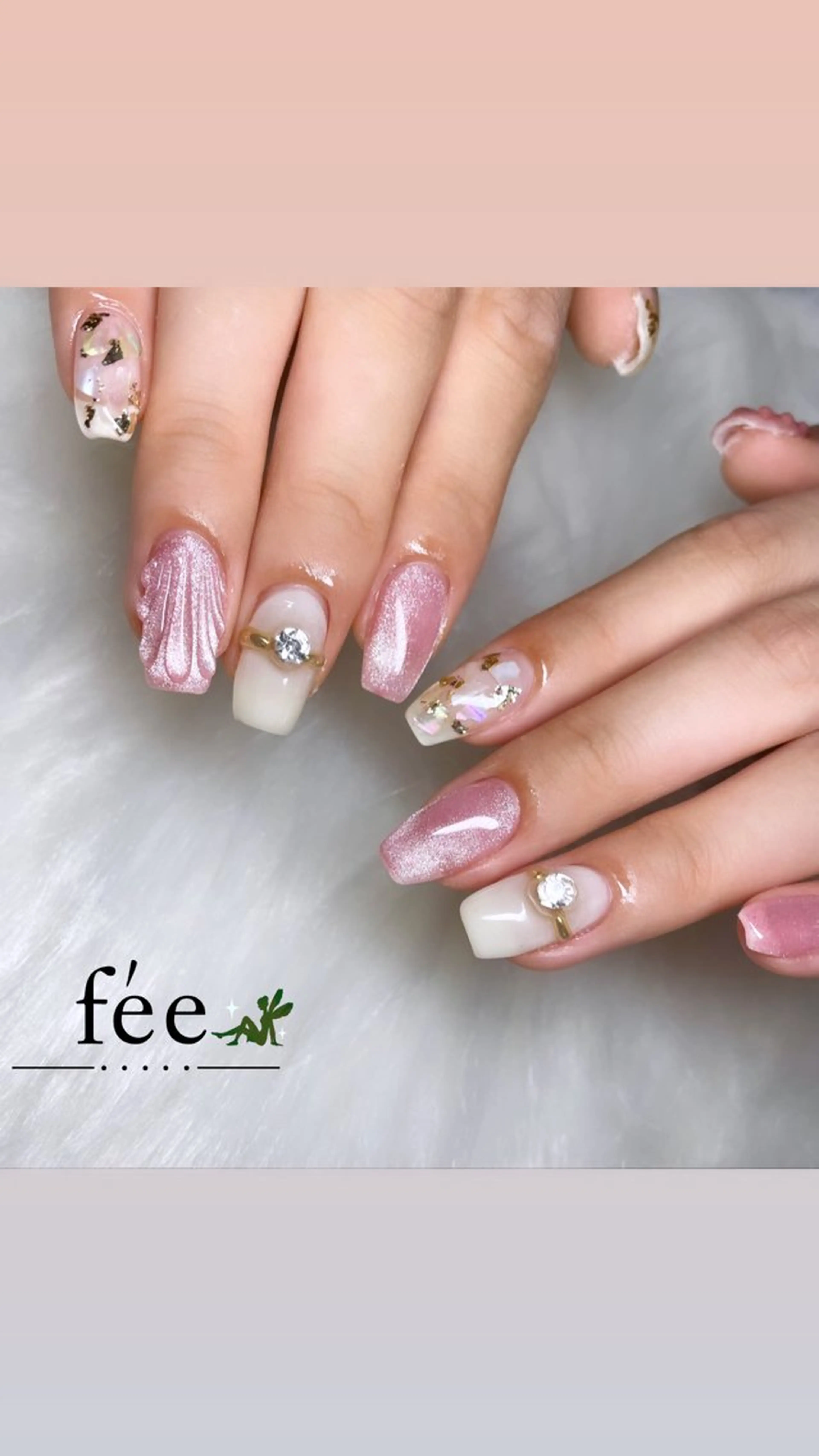 ネイル フットネイル フレンチネイル ジェルネイル 韓国ネイル マグネットネイル ハンドネイル nail salon fee（フィー）のネイルデザイン