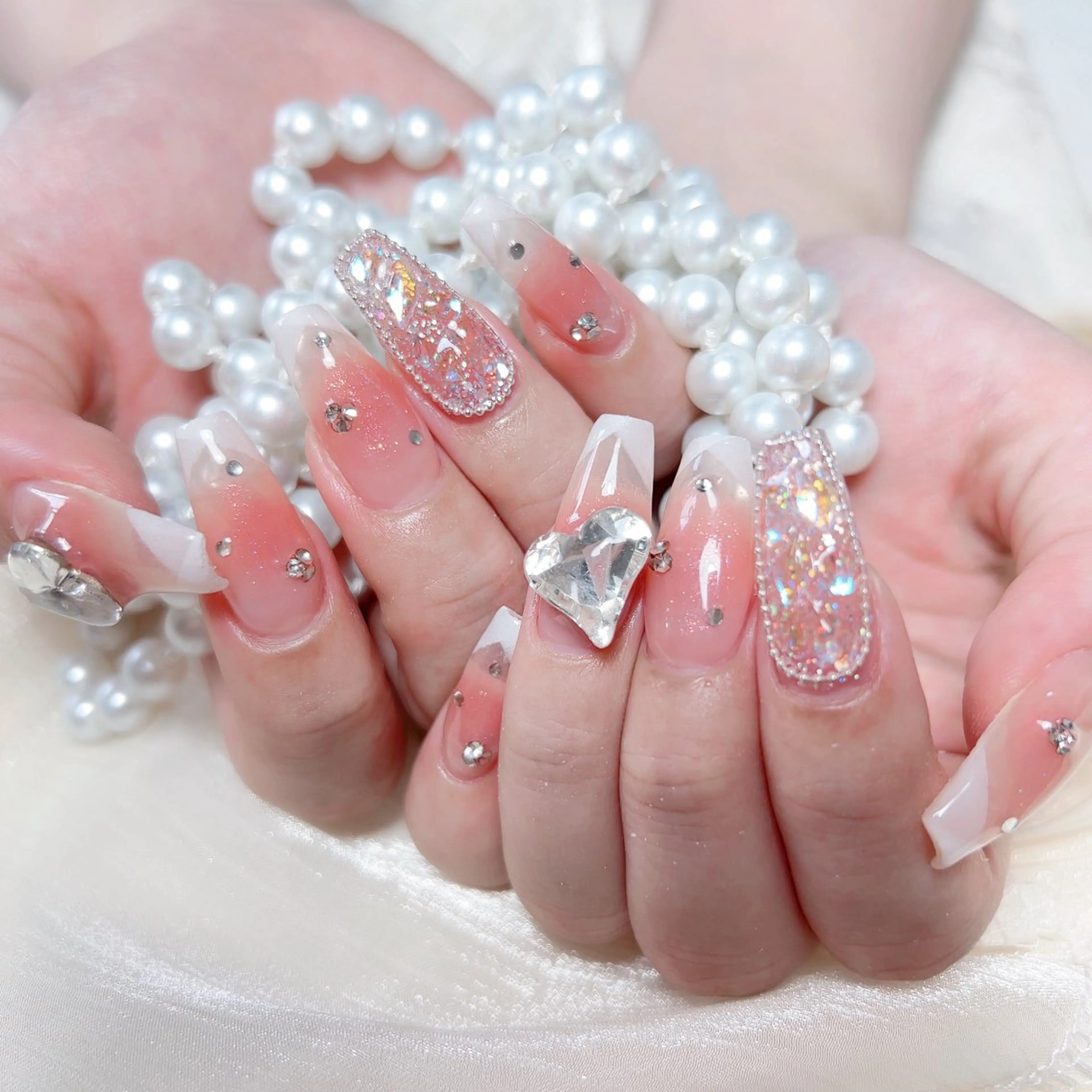 ネイル ハンドネイル M🌷nail 長さだし専門店のネイルデザイン