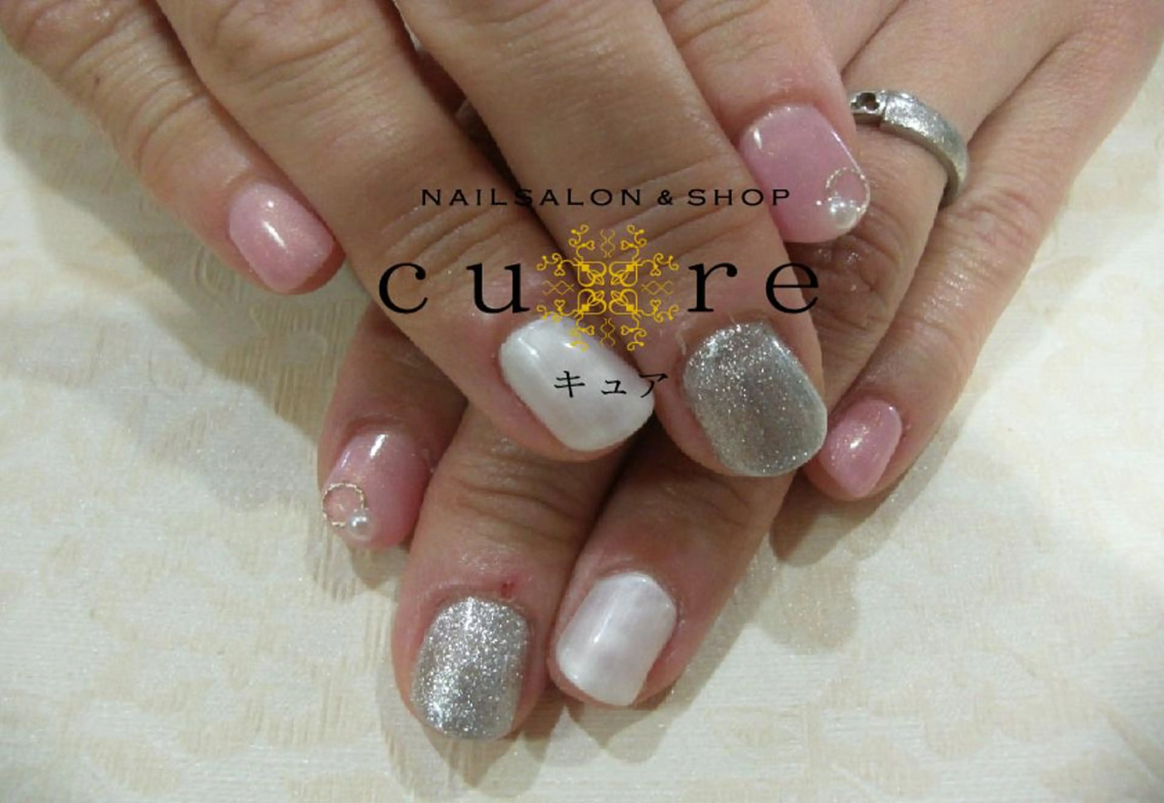 ショート ネイル ハンドネイル ネイルサロン Cureのネイルデザイン