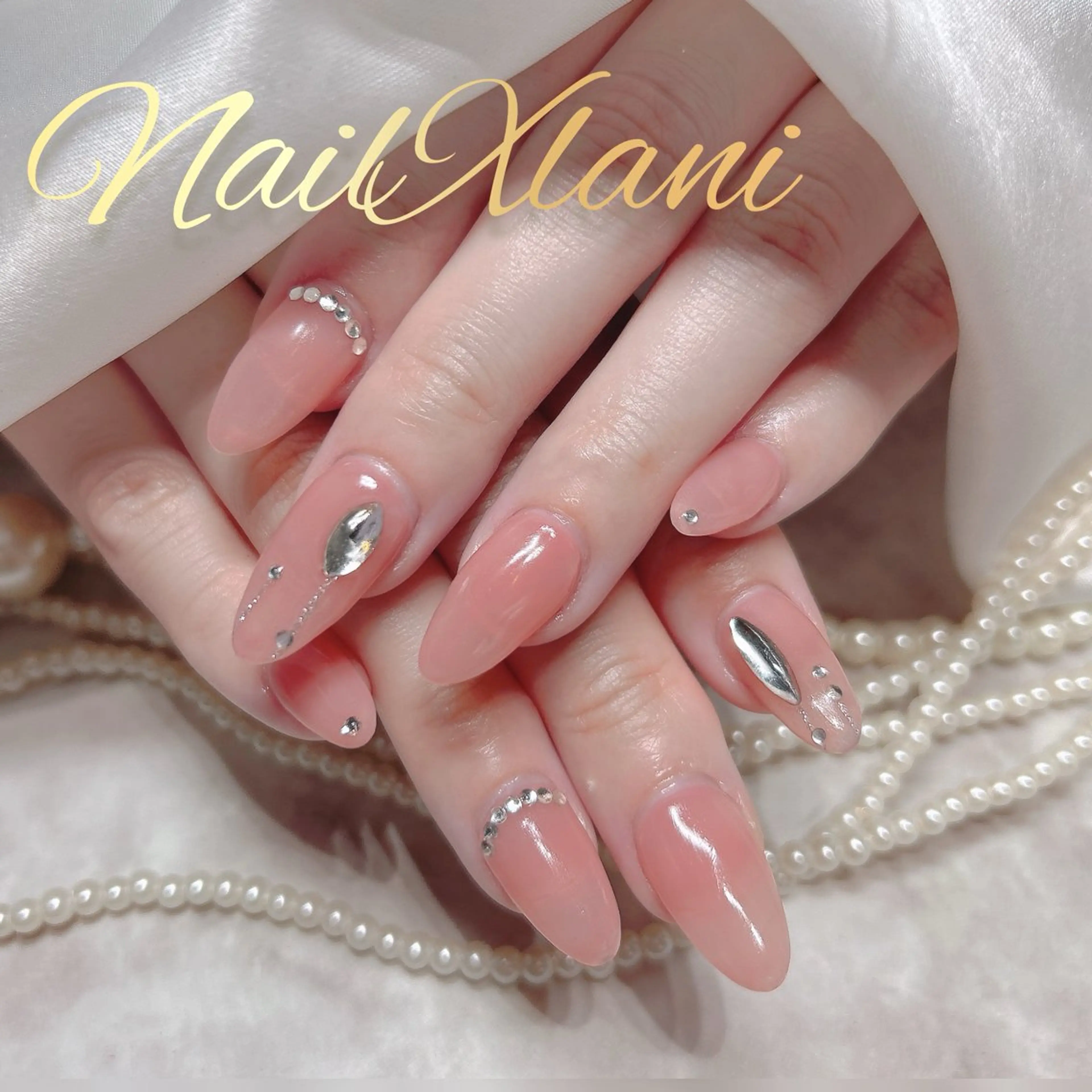 ネイル フットネイル ジェルネイル マグネットネイル パラジェル Nail×Lani 深爪矯正対応◎のネイルデザイン