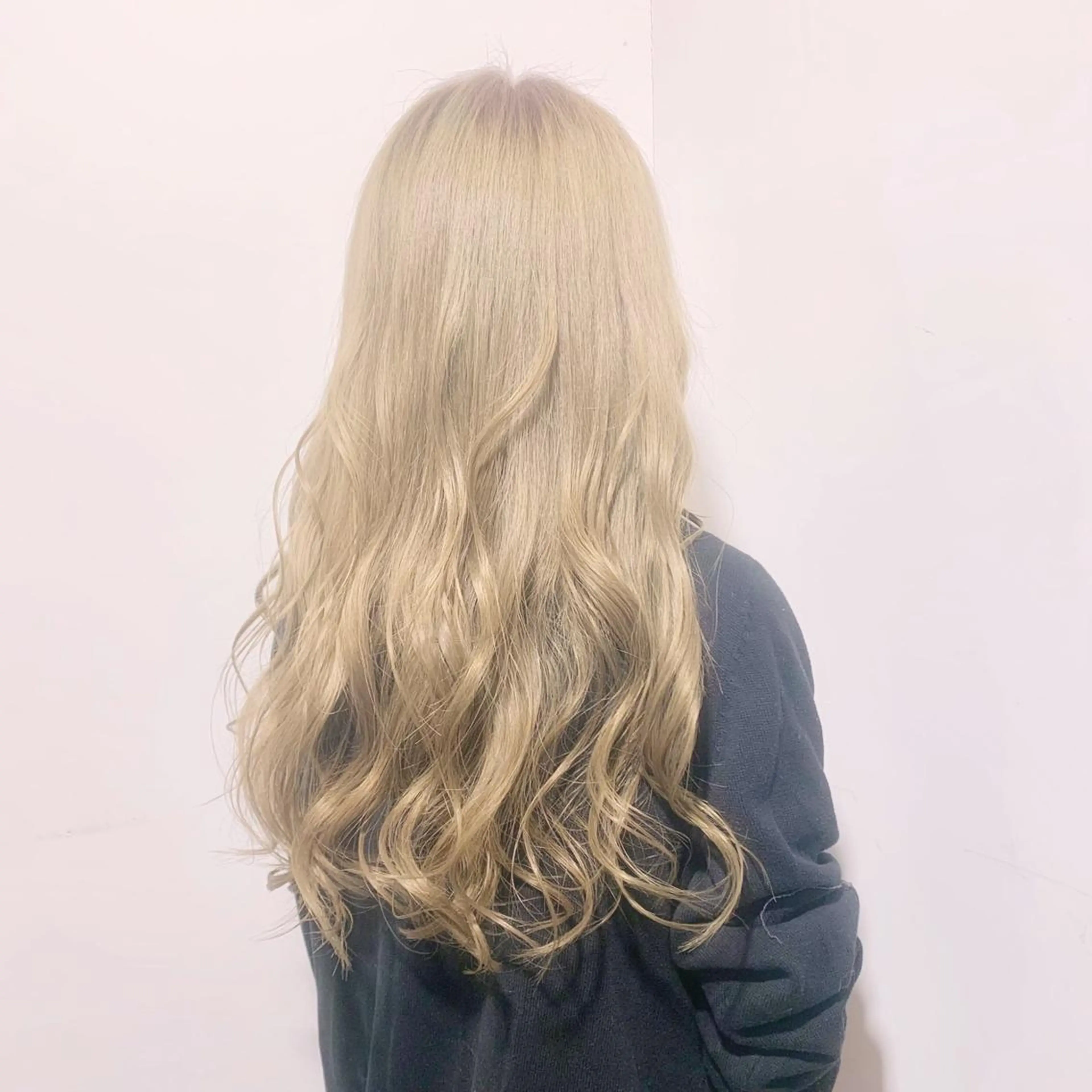 ロング カラー アディクシーカラー ベージュカラー 黒髪 ブリーチ ブルーカラー ヘアカラー 藤澤 夏実/インナーカラーのヘアスタイル