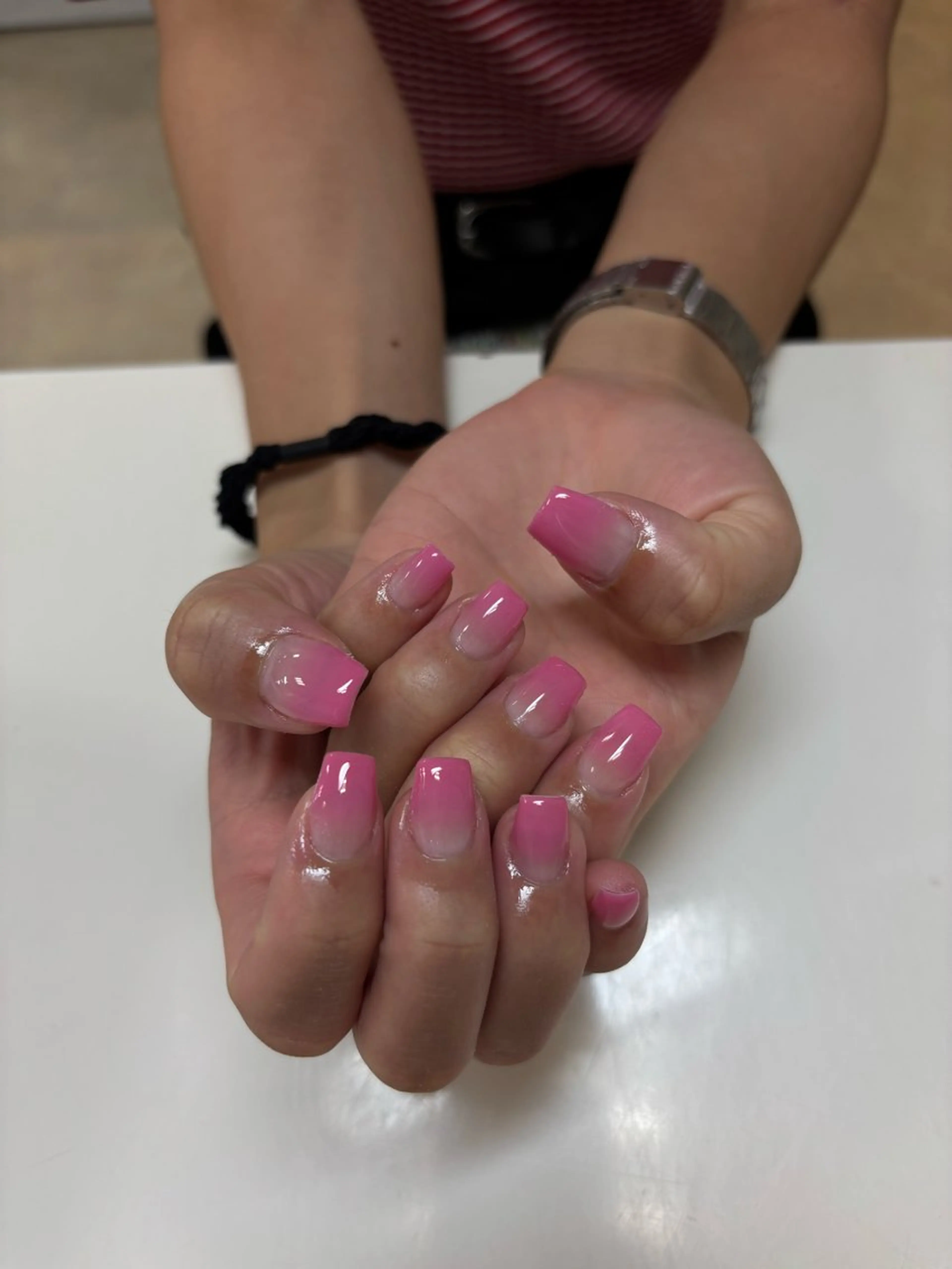 グラデーション【自爪】オフケア込み⟡.·*.の写真