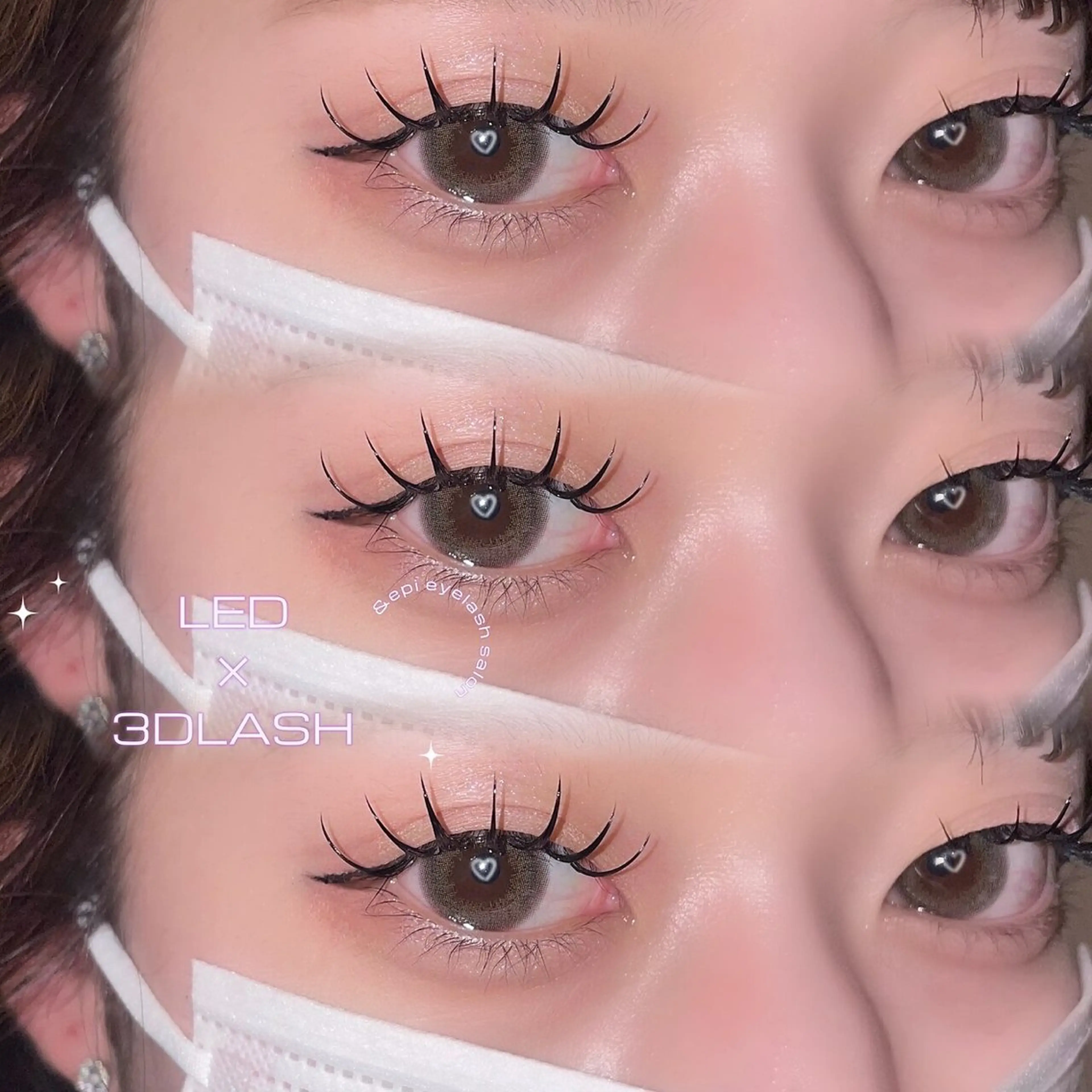 【次世代LED extension🩰】3Dlash 90本(30束)+coating🤍¥7000→¥5000の写真