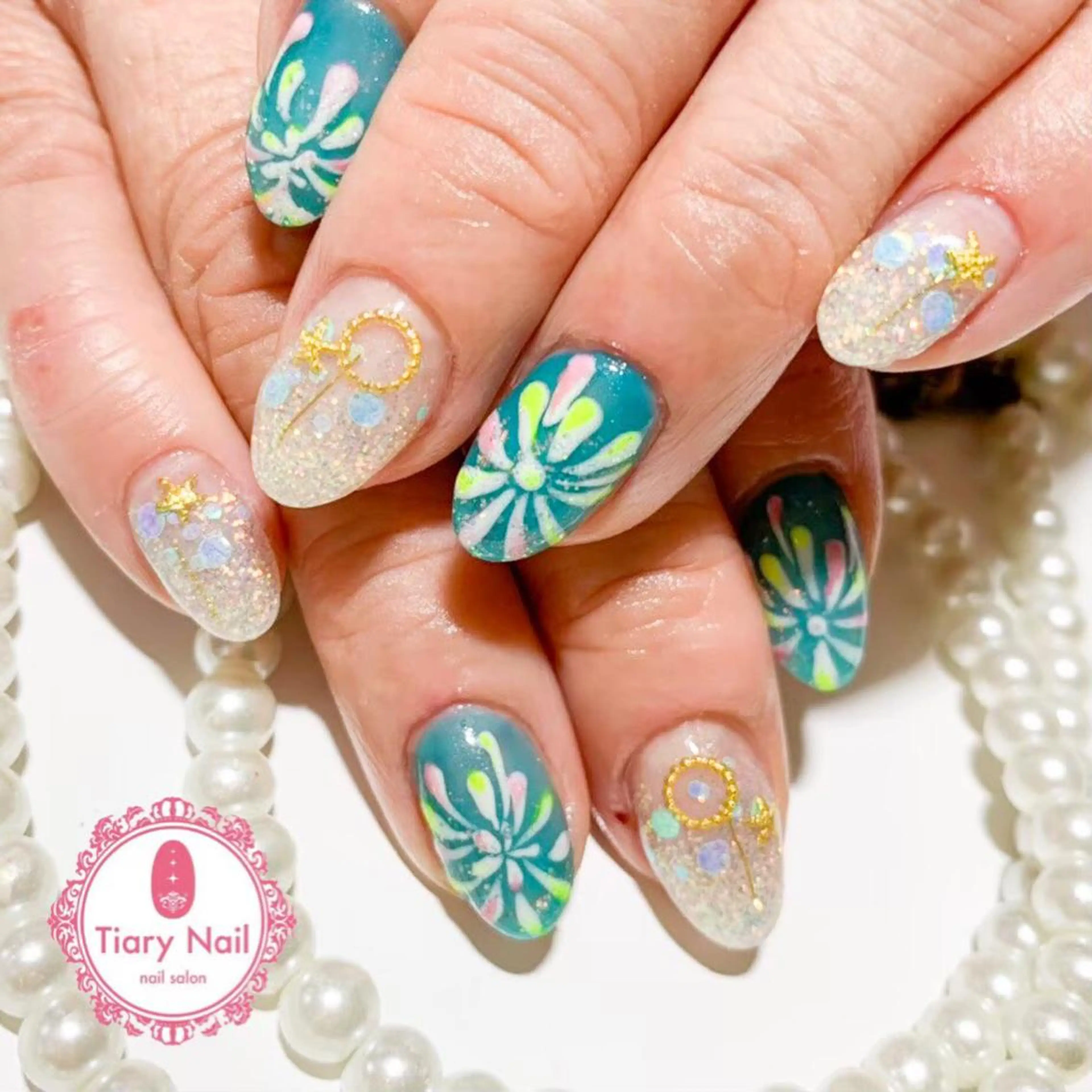 ネイル 💗🪽Tiary Nail🪽💗のネイルデザイン