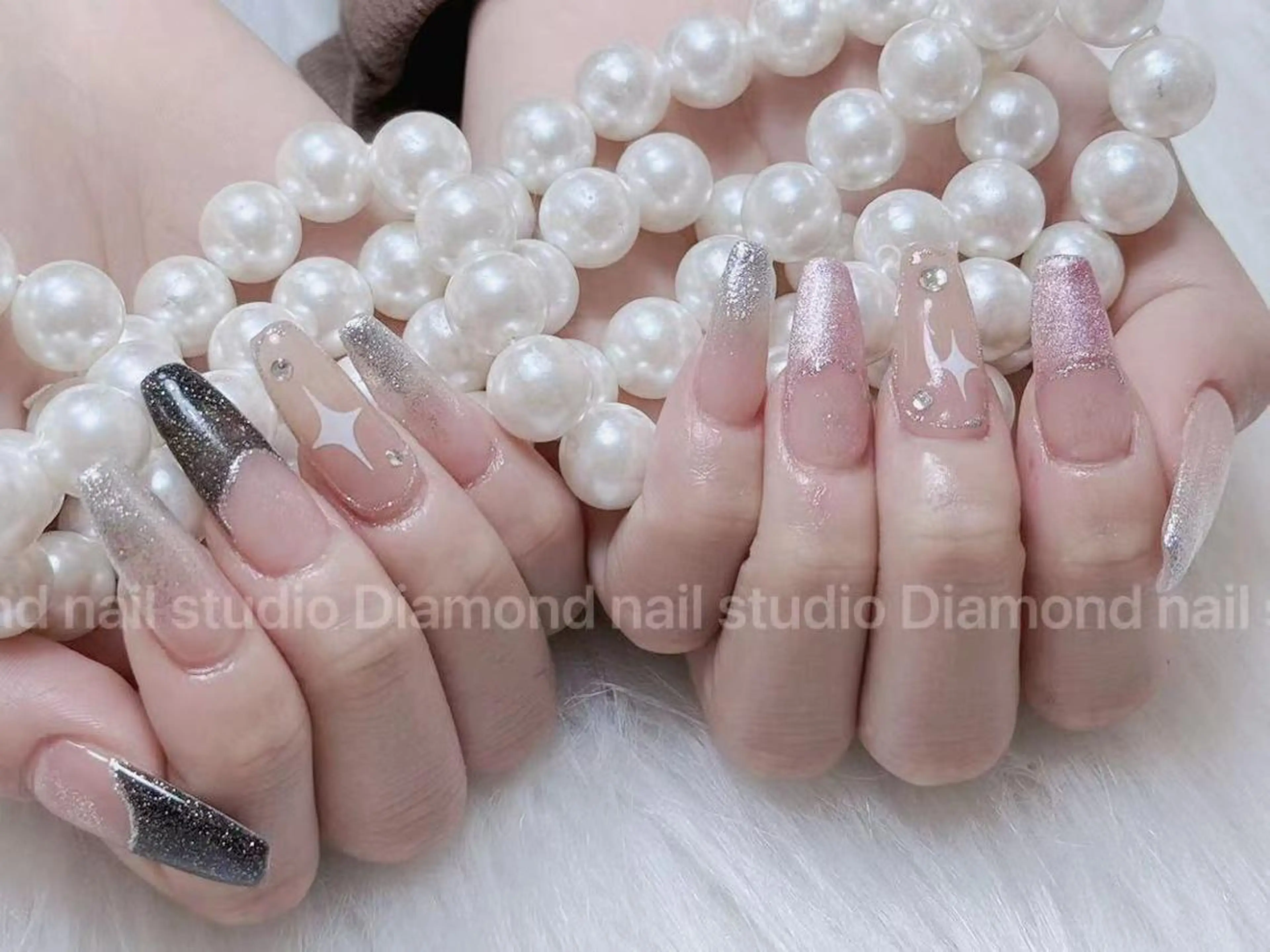 ネイル ハンドネイル DIAMOND Nail🍒のネイルデザイン