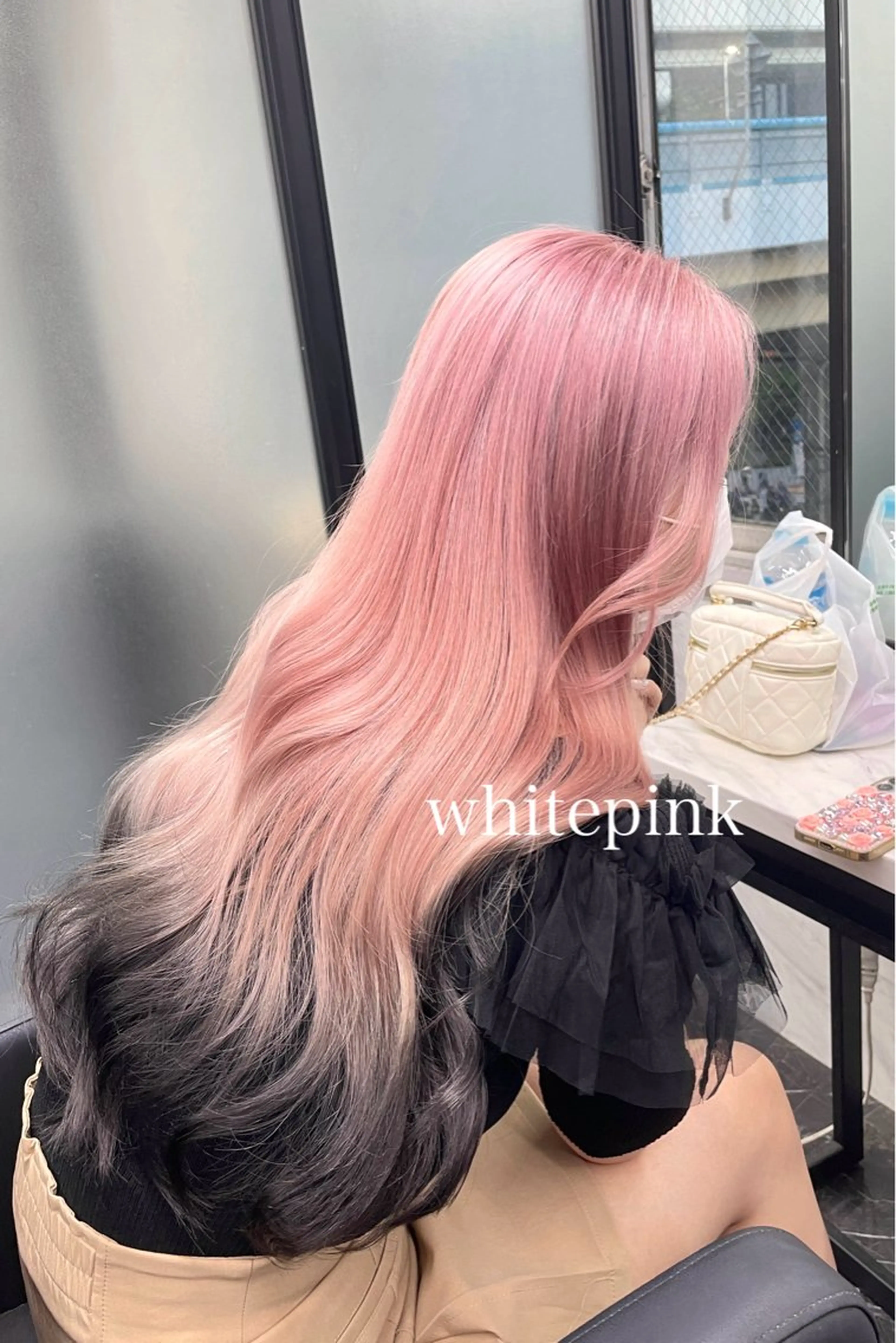 ロング カラー カット ヘアカラー トリートメント エクステ🩵ブリーチ 韓国ヘア🩵KAEのヘアスタイル