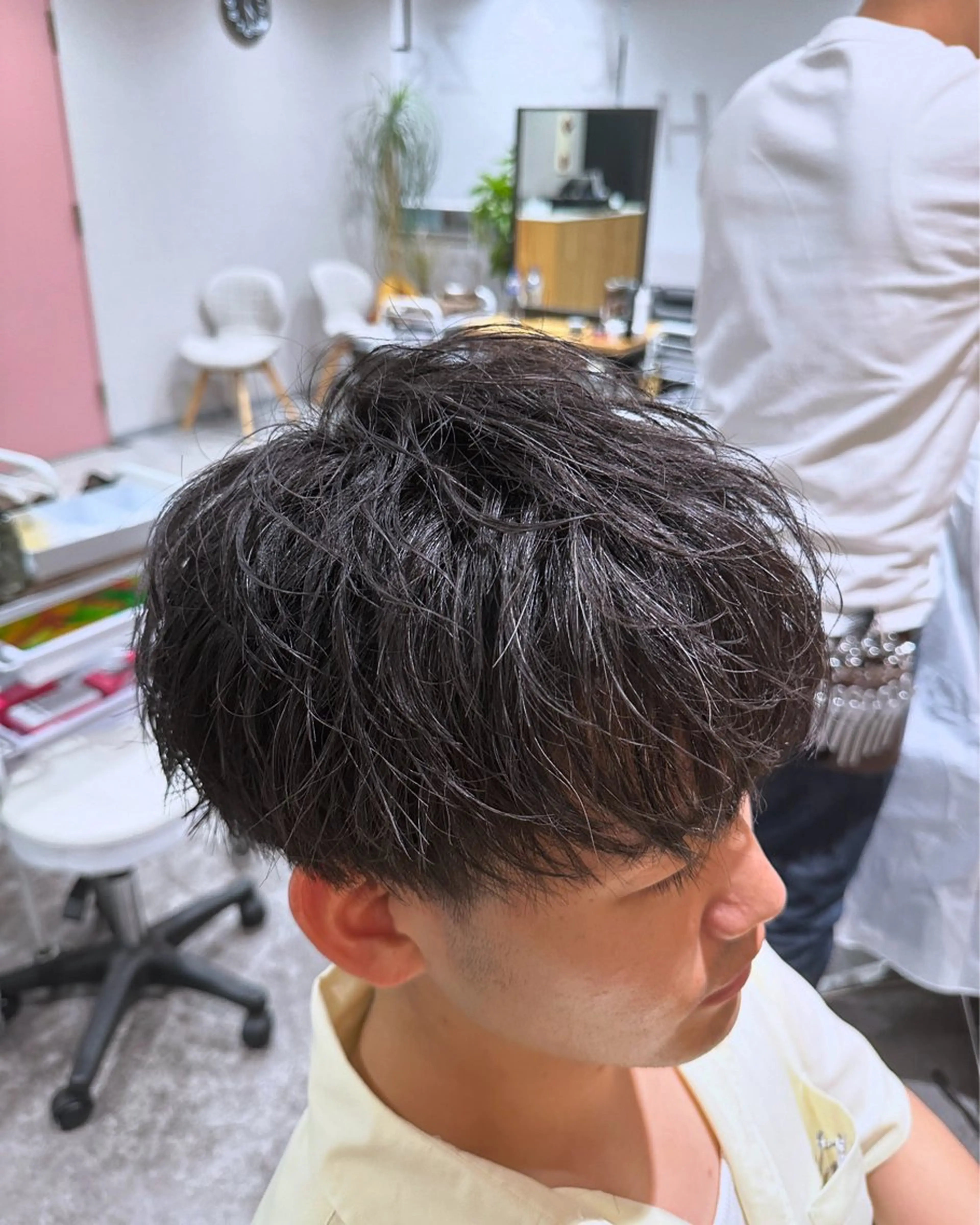 ショート ヘアアレンジ メンズ マッシュ カット Gray by NYNYのヘアスタイル