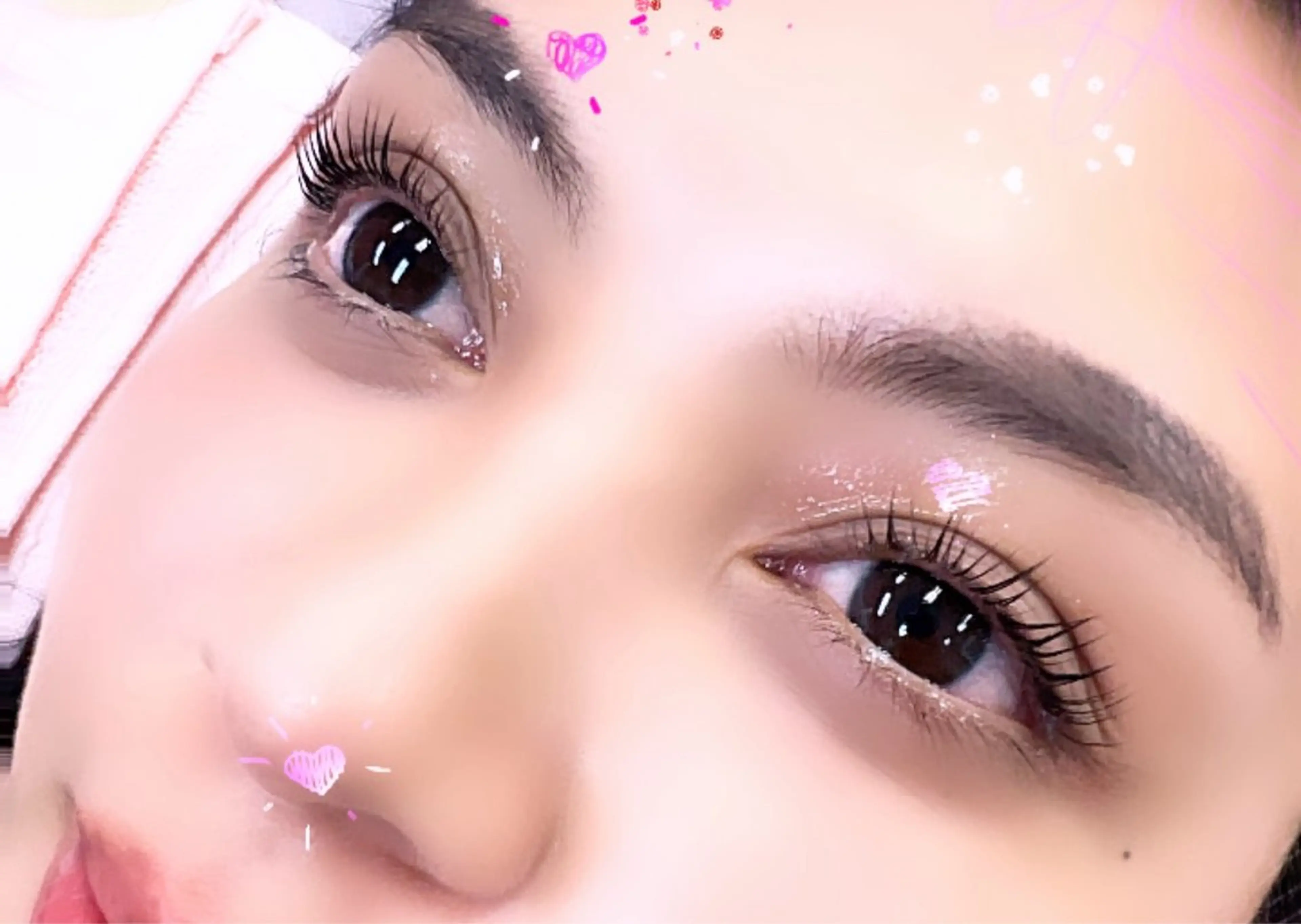 【お目元モデル限定】　3ケ段階ケラチントリートメント、炭酸パック付き最新ラッシュリフト❤️一番まつ毛が綺麗に上がりますの写真