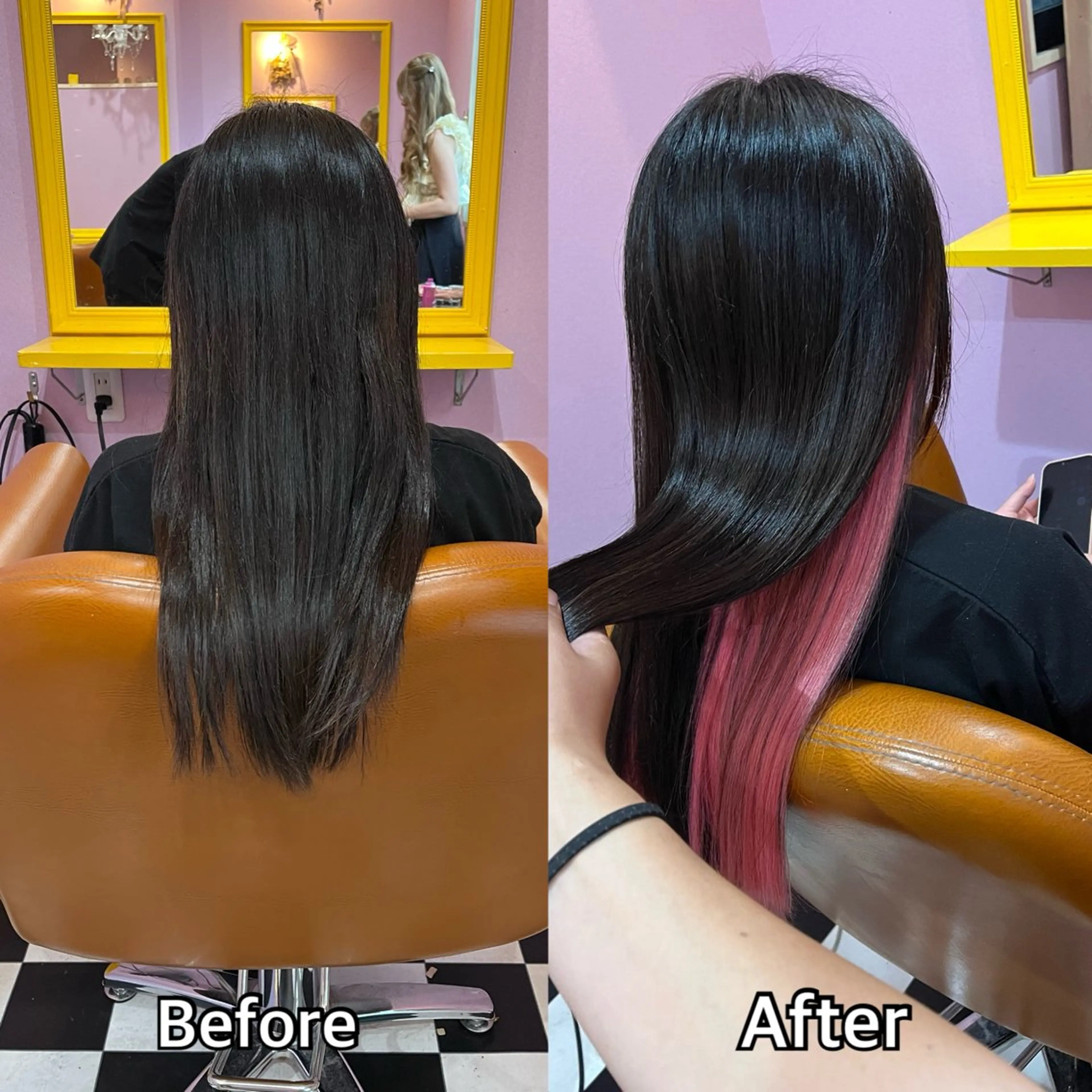 ロング シール+ちび編み込み エクステ梅田🐨のヘアスタイル