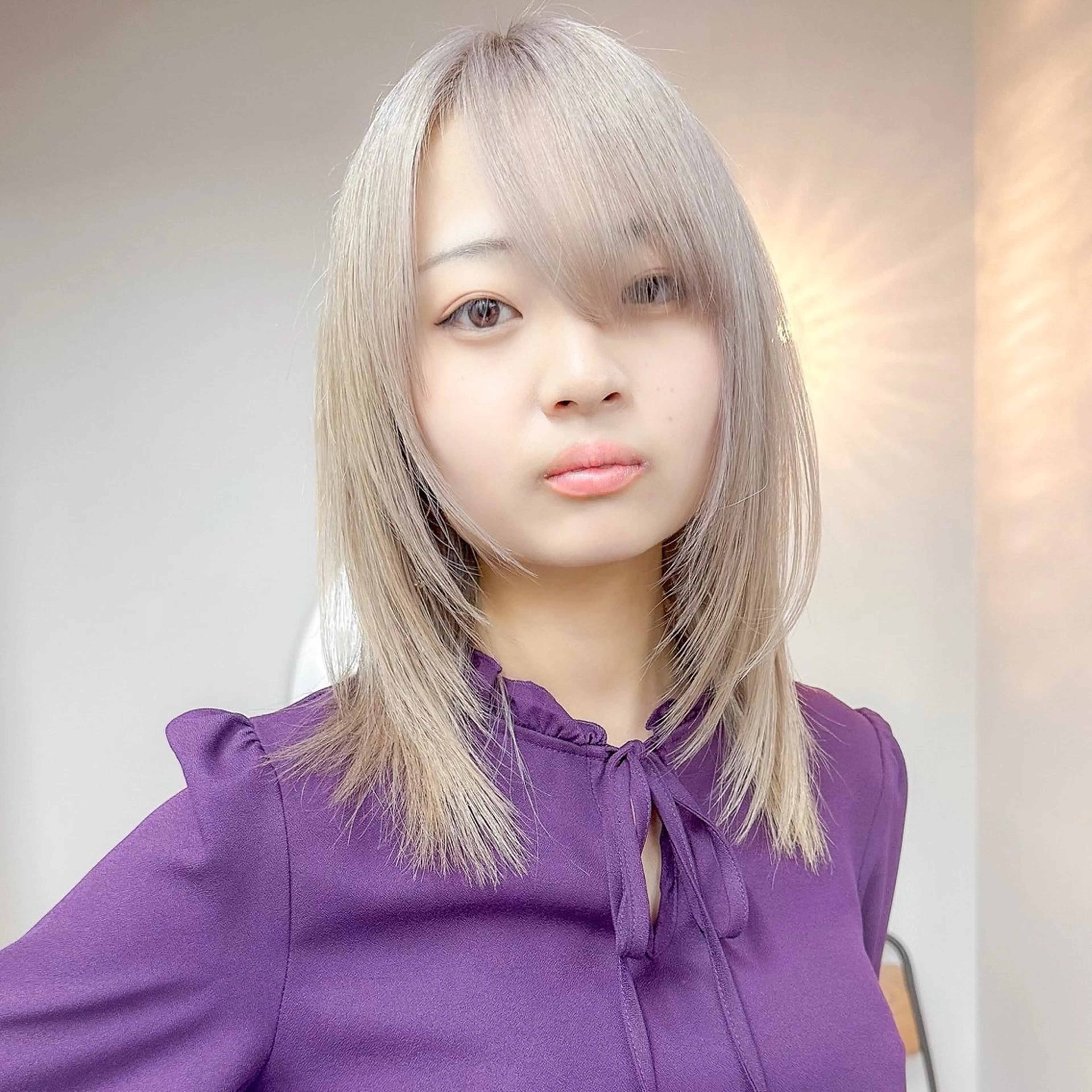 ミディアム カラー レイヤーカット カット ヘアカラー ショートオタク ❣️Genkiのヘアスタイル