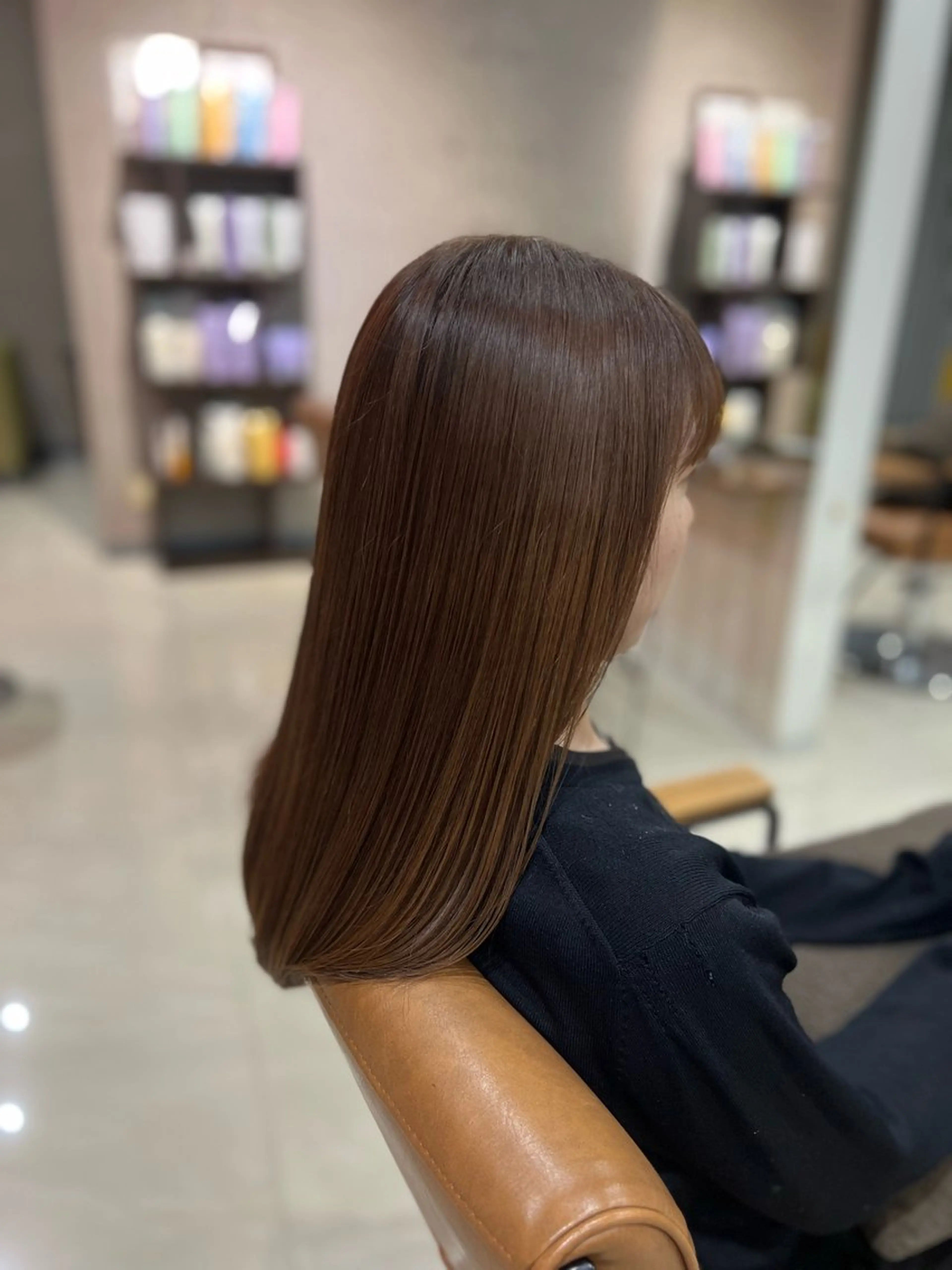 ロング カラー カット ヘアカラー トリートメント 廣瀬 愛のヘアスタイル