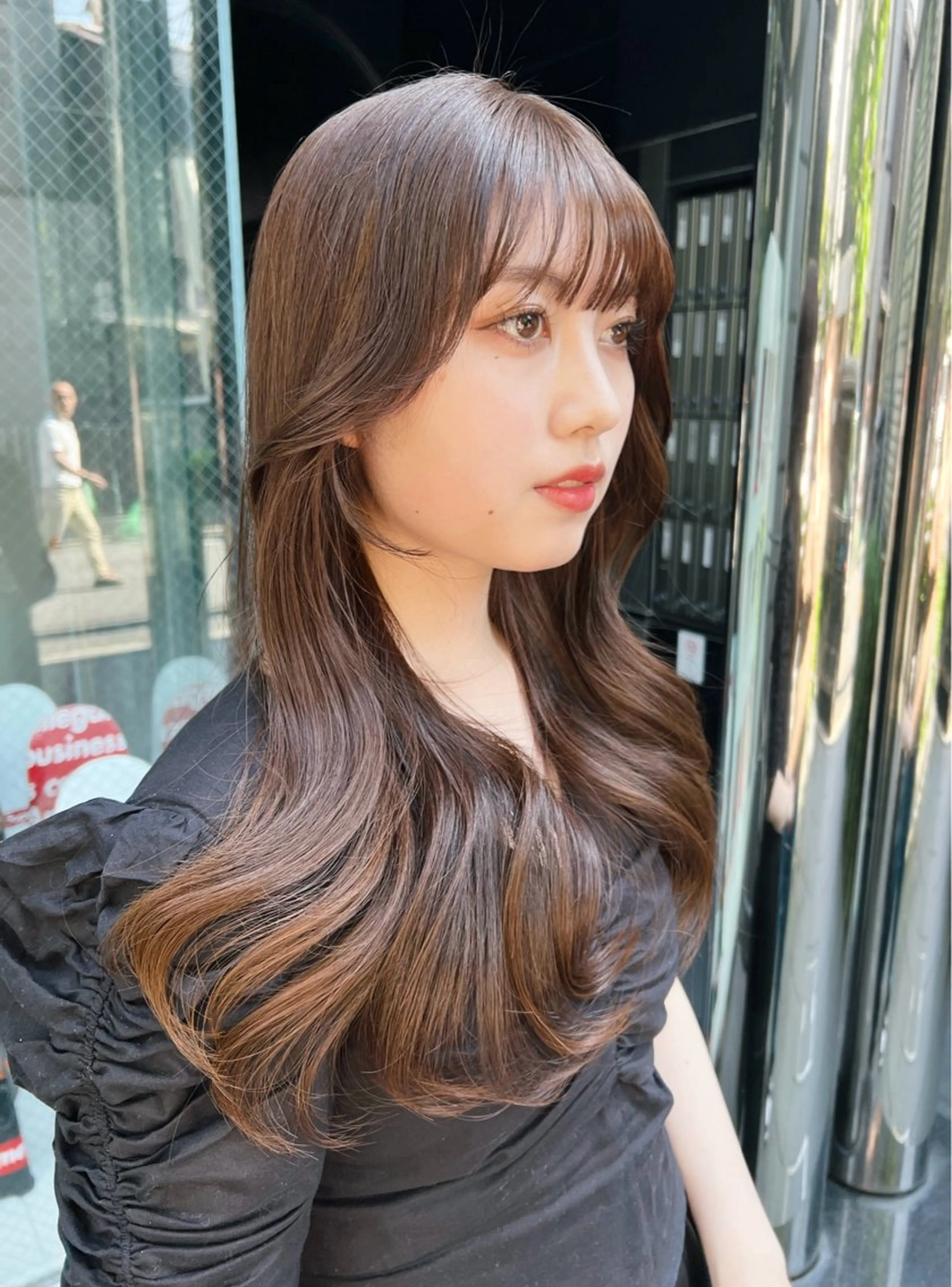 ロング カラー カット ヘアカラー トリートメント salowin所属・吉ヶ別符 亮祐のヘアスタイル