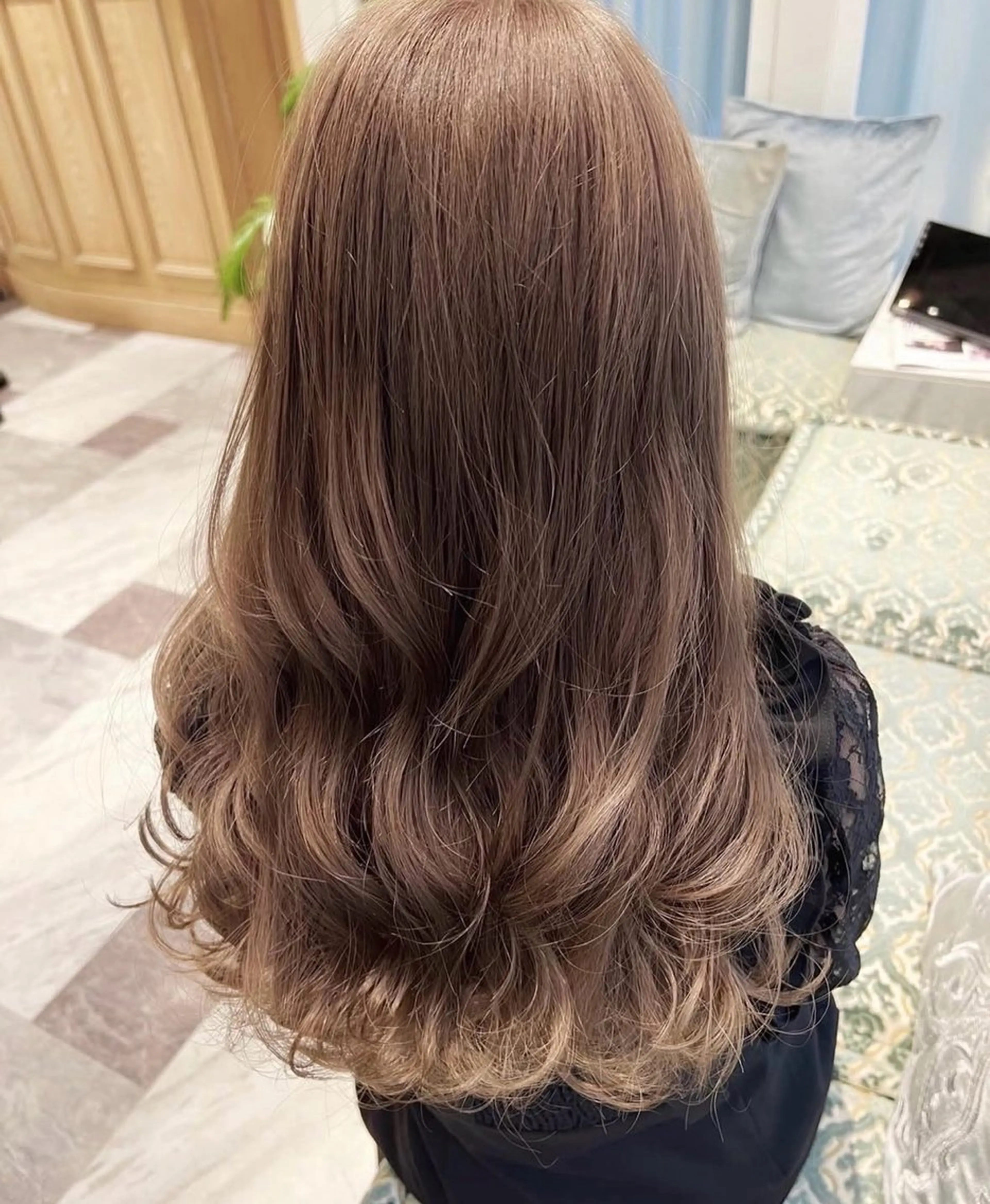 カラー ブリーチなし/ 透明感カラー/松沢のヘアスタイル