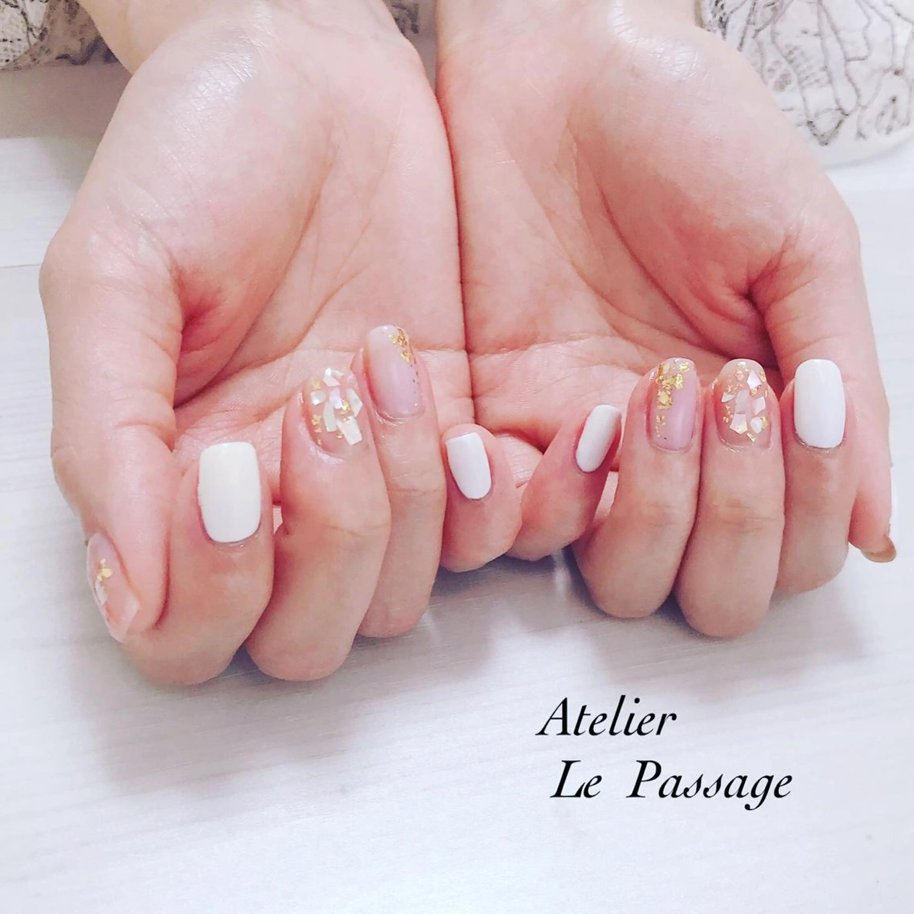 ネイル ジェルネイル オフィスネイル パラジェル ピンク 夏ネイル Atelier Le Passage所属・h nakatsukaのネイルデザイン