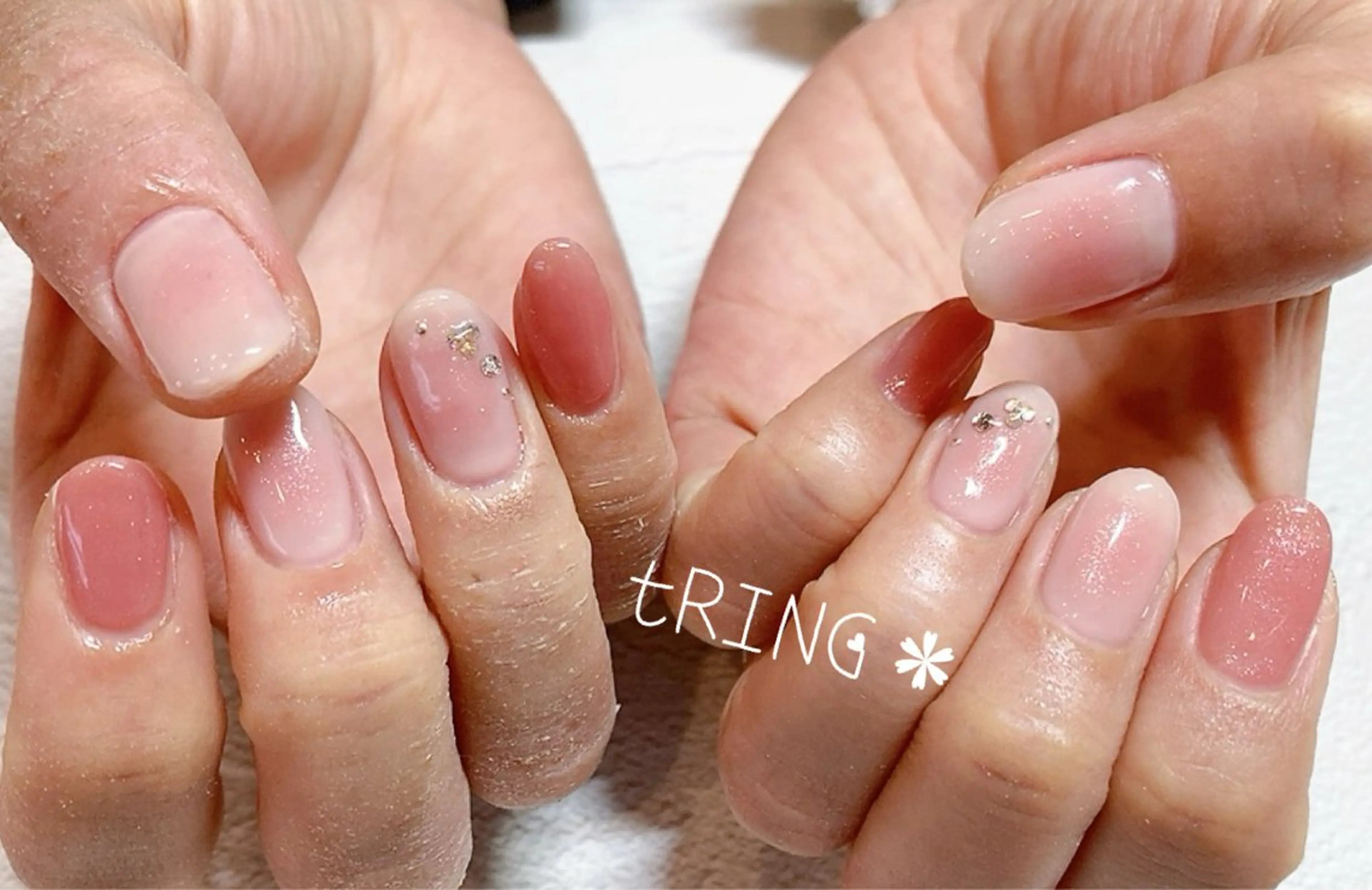 ネイル ハンドネイル tRING＊ しいの木台のネイルデザイン