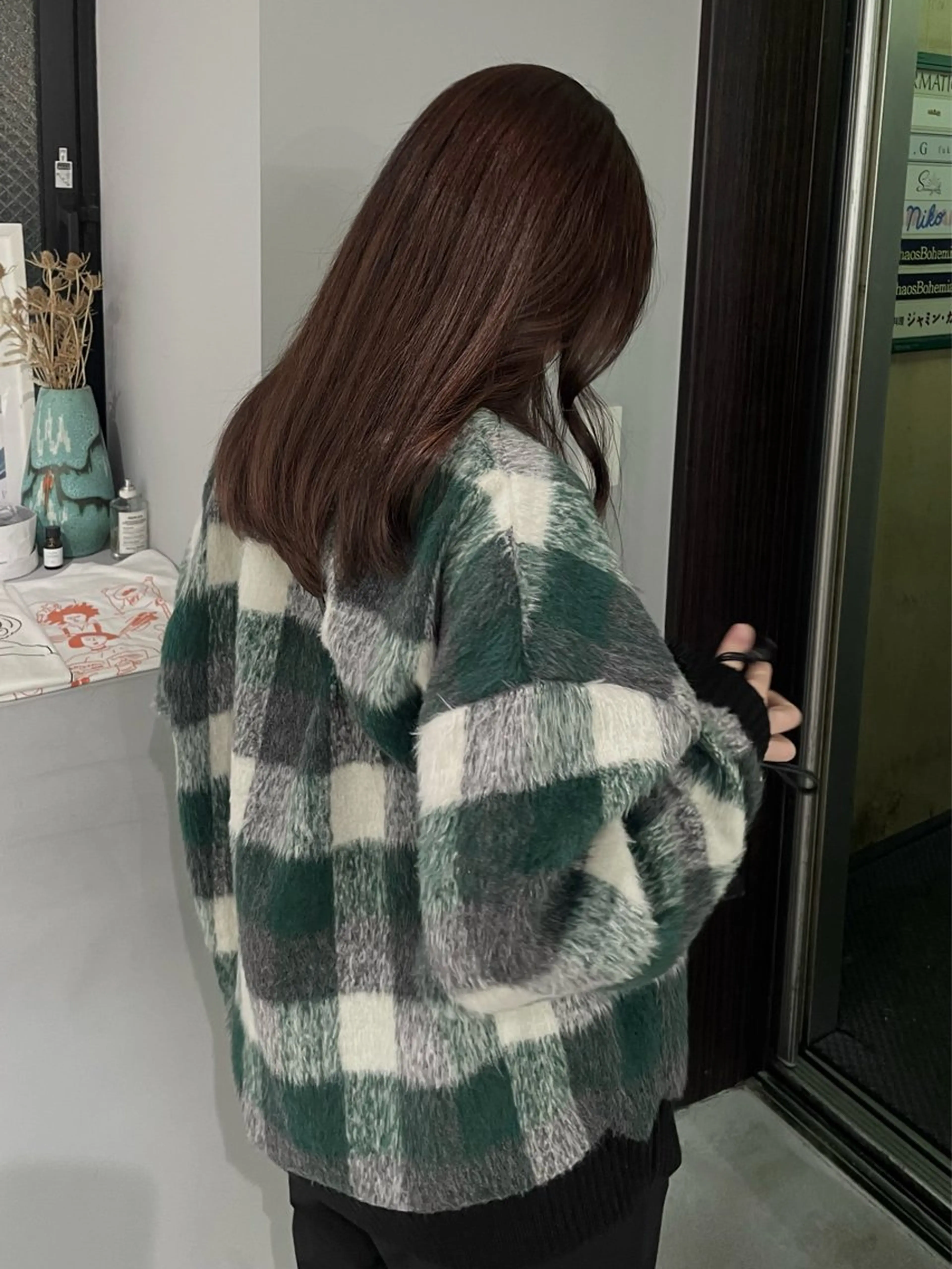 ロング カラー ブリーチ ブラウンカラー ケアブリーチ 透明感カラー ハイトーンカラー ヘアカラー トリートメント nonoka オリーブ/グレージュのヘアスタイル