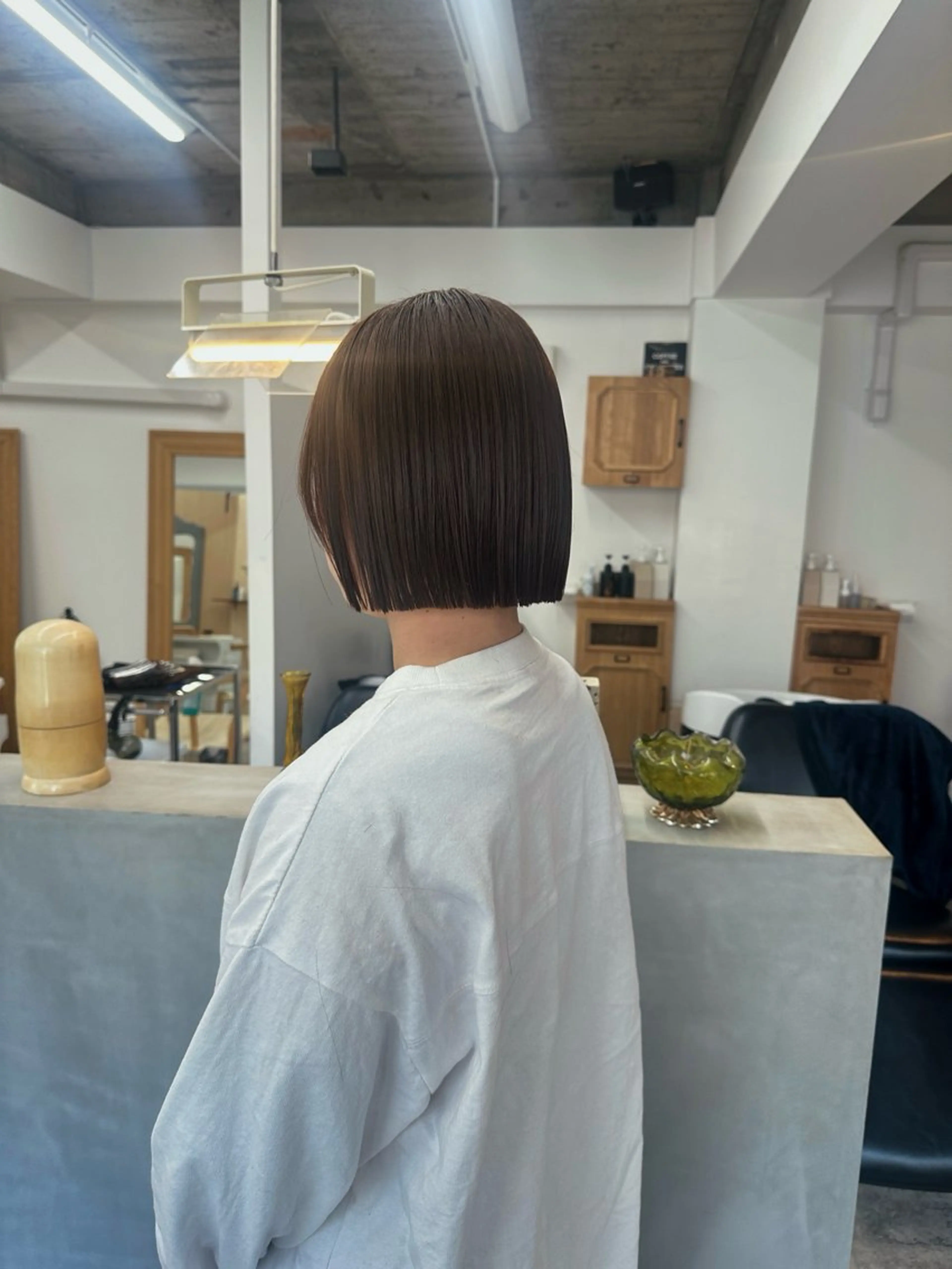 ミディアム ボブ 縮毛矯正 palve【パーヴ】 ショウ🧸/パーマのヘアスタイル