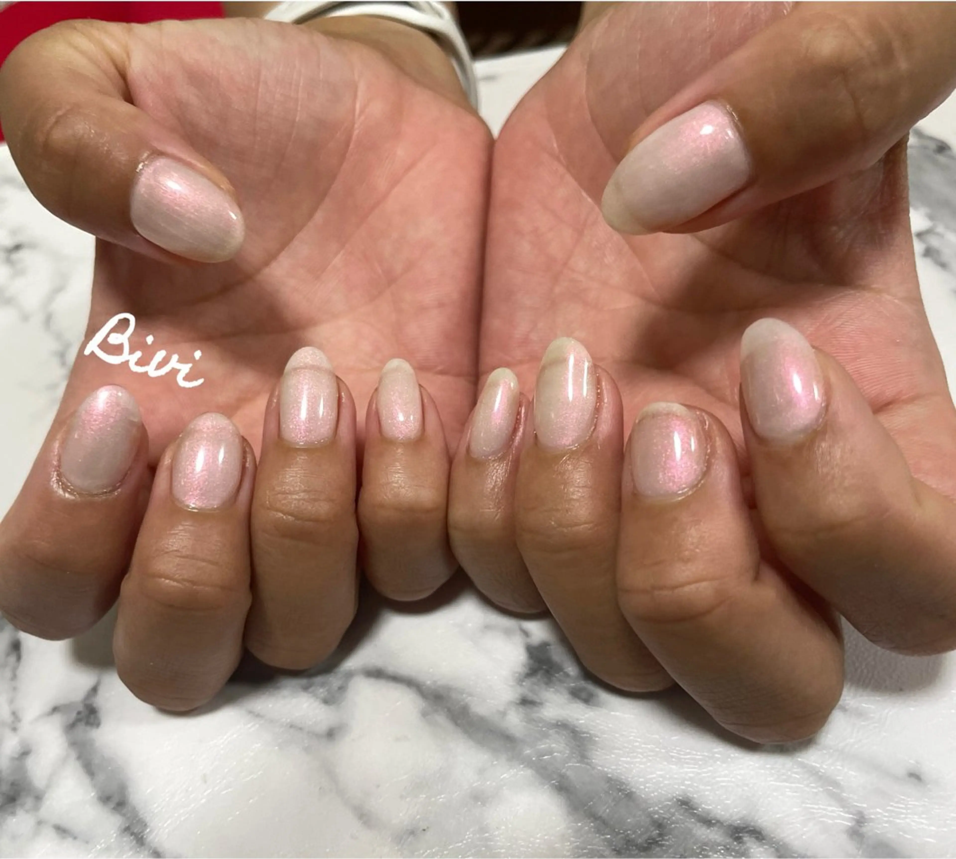 ネイル アートネイル フラッシュネイル ラメ(グリッター) シルバー スクエアネイル ♡Bivi♡自爪に 優しいネイルサロンのネイルデザイン