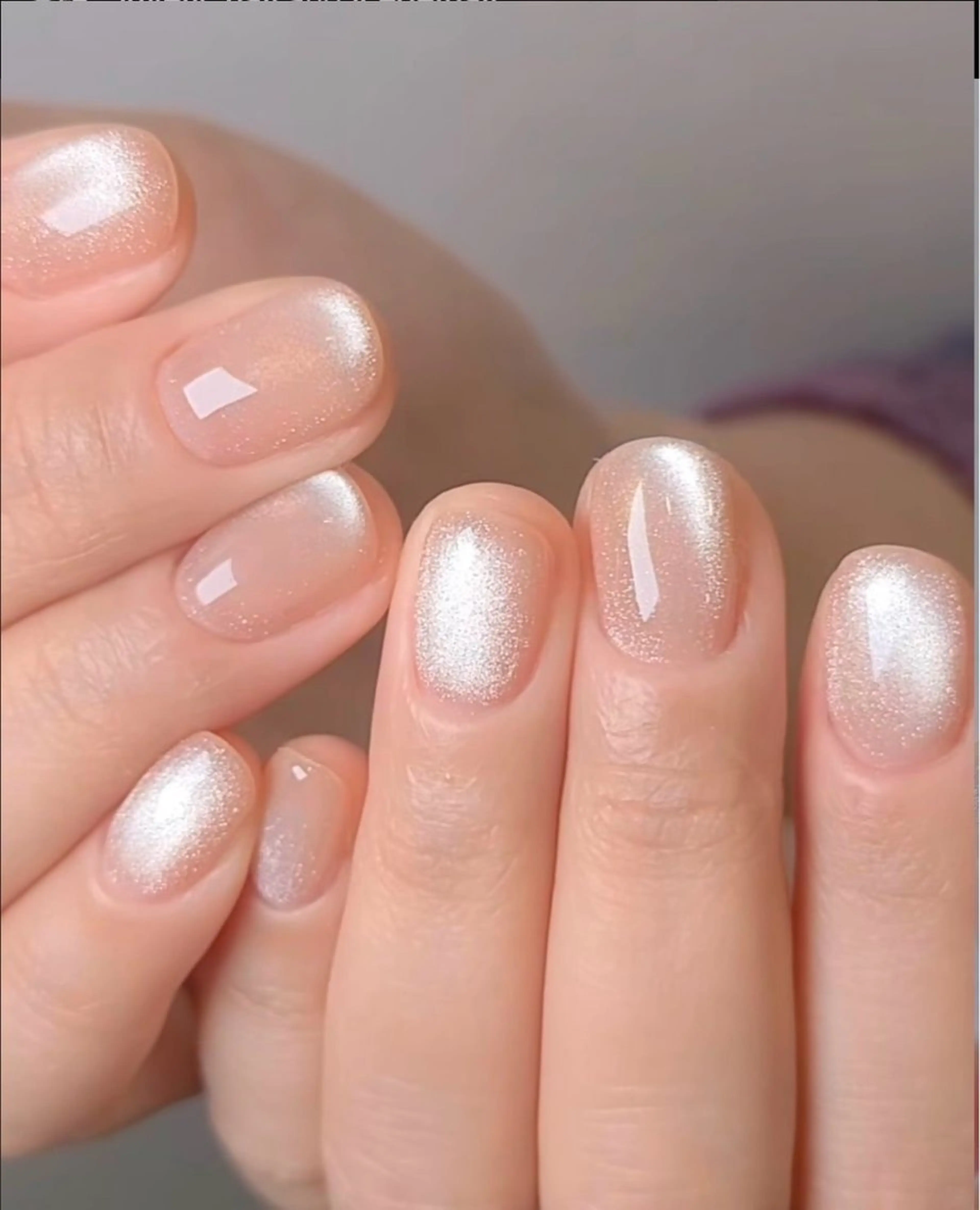 ネイル アートネイル オーロラネイル ブルー クリアネイル ジェルネイル 綾瀬 はるのネイルデザイン