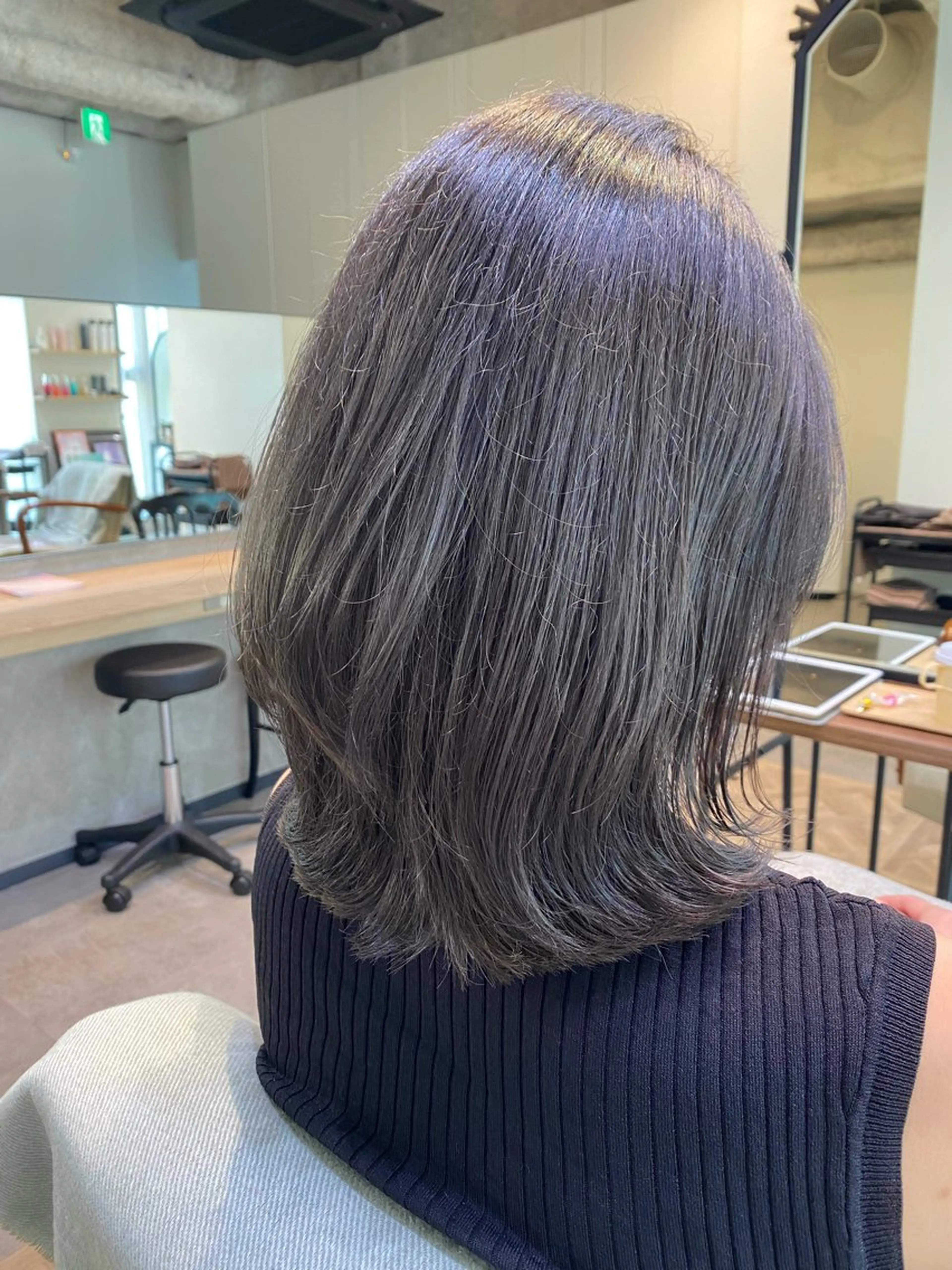 ミディアム カラー カット ヘアカラー トリートメント 新宿 / Aujua ｿﾑﾘｴ🫧森田涼介のヘアスタイル