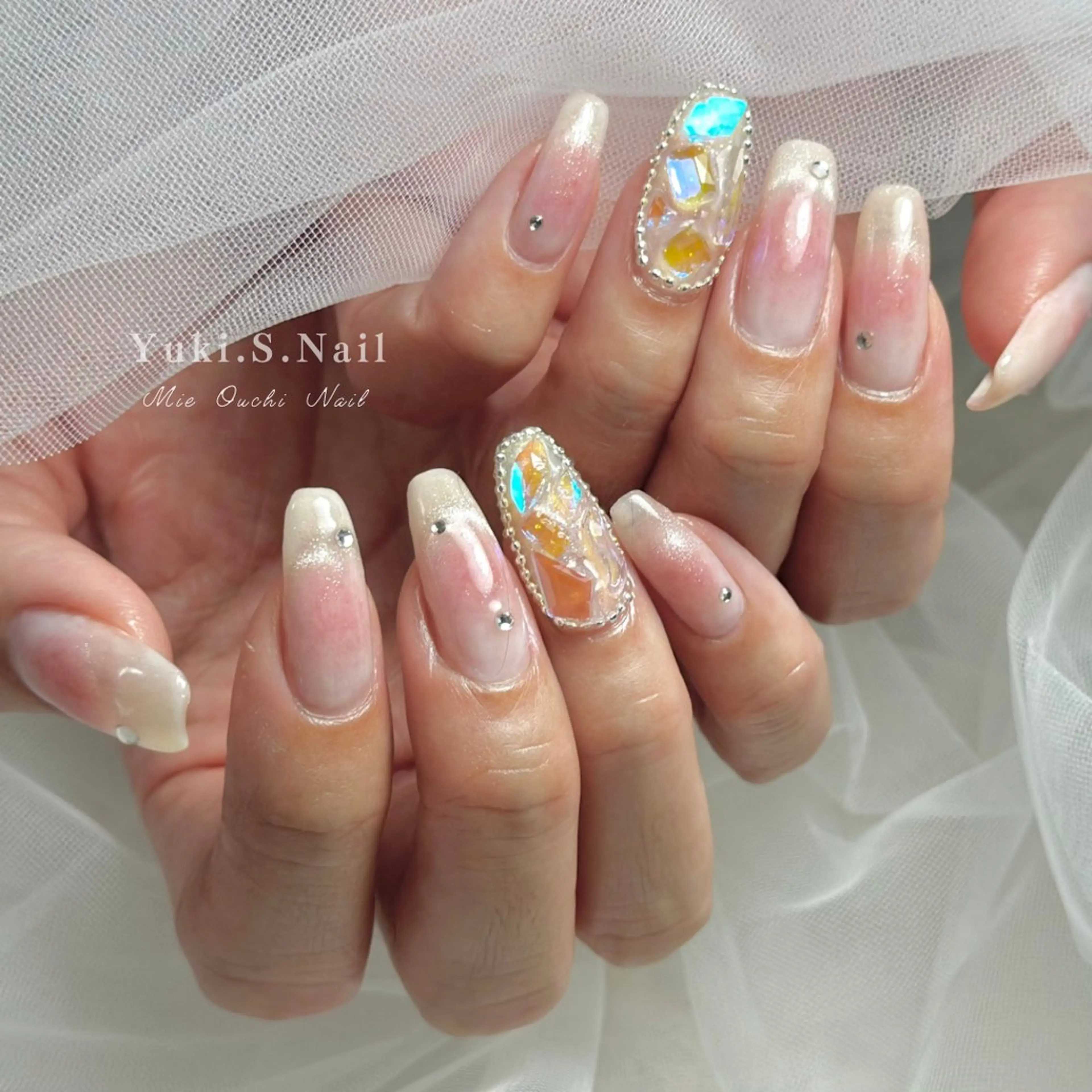 ロング ハンドネイル Yuki S.Nailのネイルデザイン