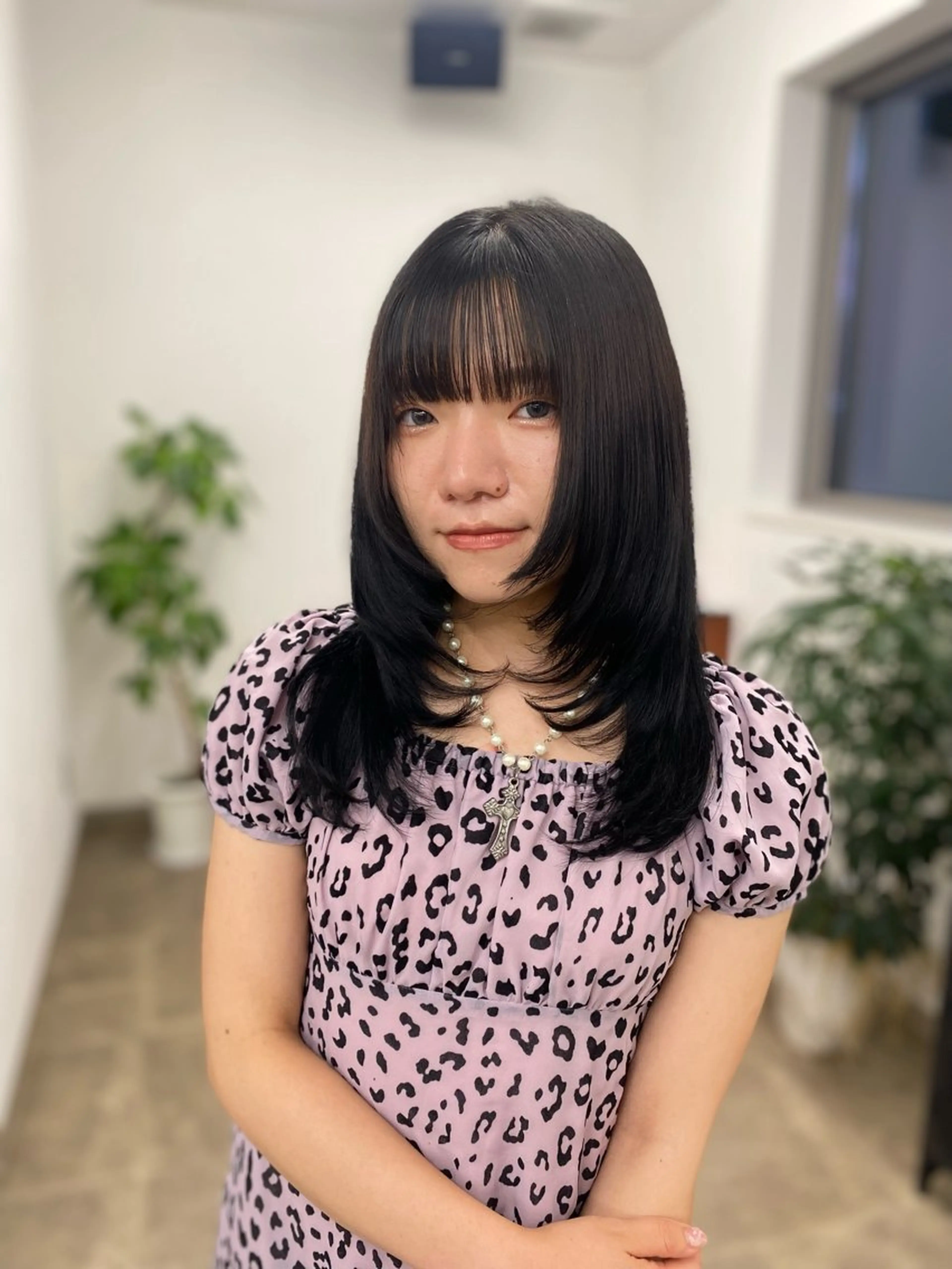 ロング カラー 透明感カラー レイヤーカット ヘアカラー ENV船橋 櫻井ちののヘアスタイル