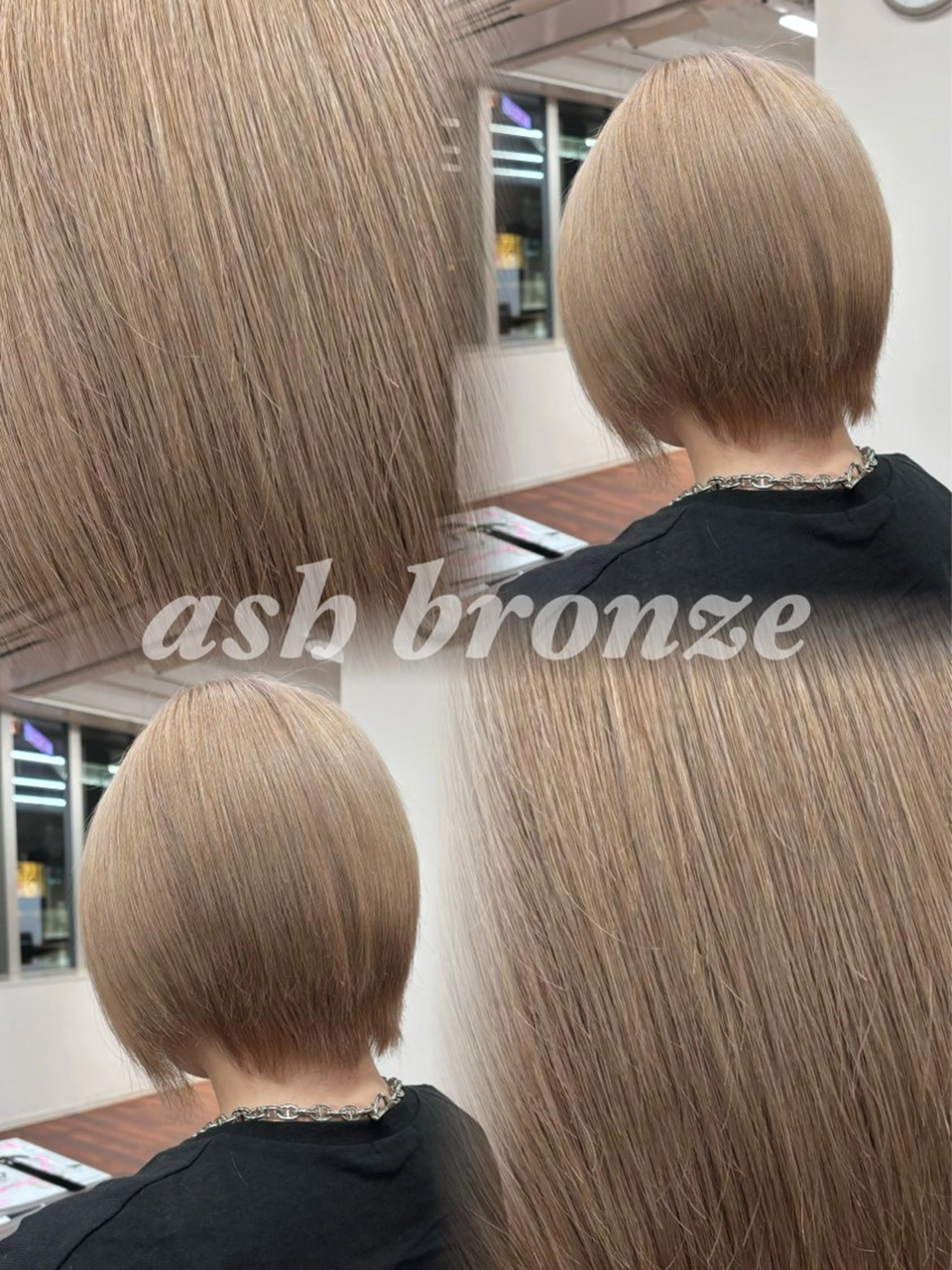 セミロング カラー ヘアアレンジ アッシュ バレイヤージュ ダブルカラー ハイライトカラー ハイトーンカラー カット ヘアカラー トリートメント グランルッソ所属・岡山× バレイヤージュカラーのヘアスタイル