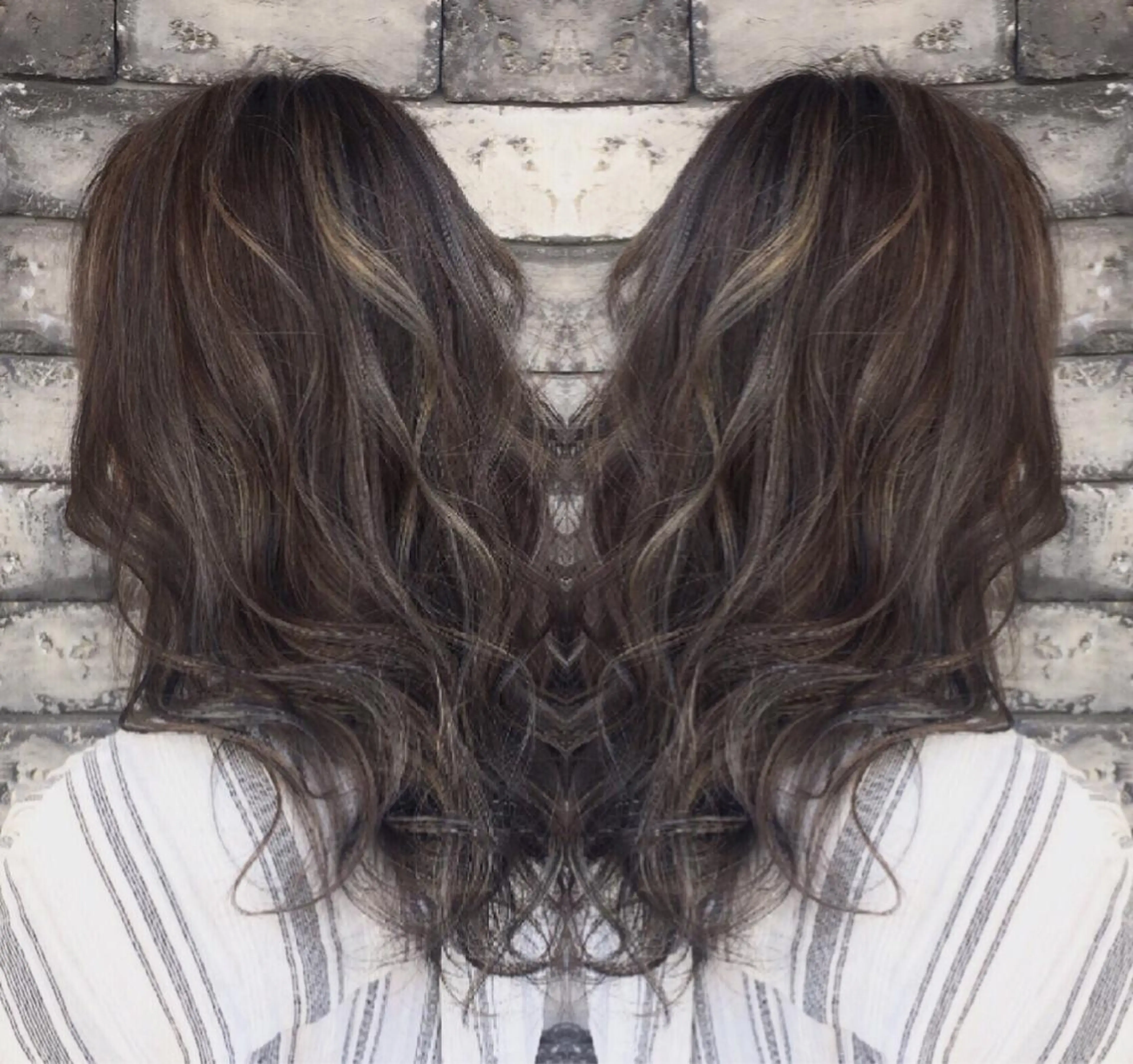 ロング 3Dハイライト 外国人風カラー ハイライト ヘアカラー トリートメント ヘアセット ❤️千葉県代表❤️ 店長❤️柿本翔一朗のヘアスタイル