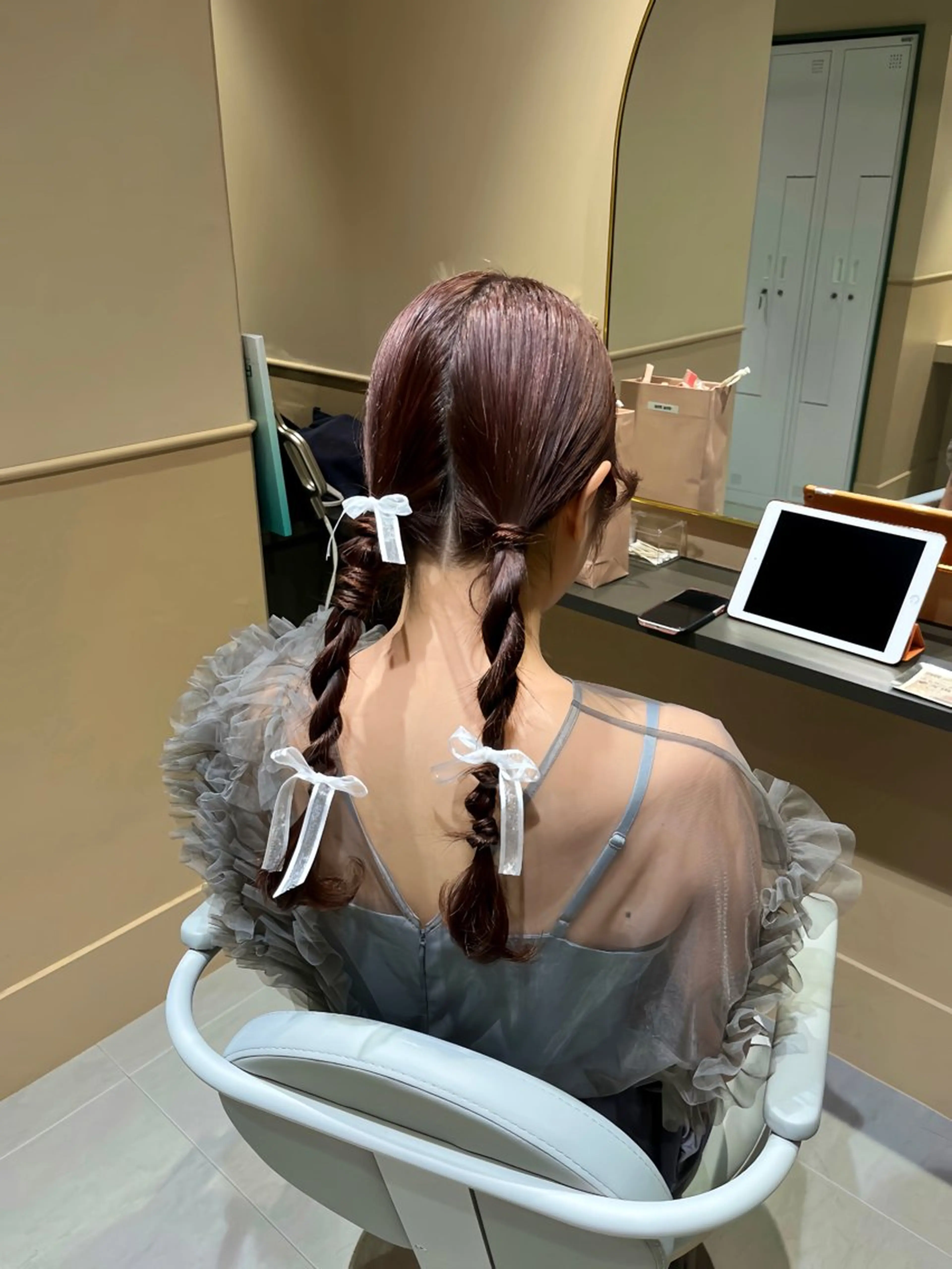 ロング ヘアアレンジ ヘアセット 🫧tomoka 透明感カラー🫧のヘアスタイル