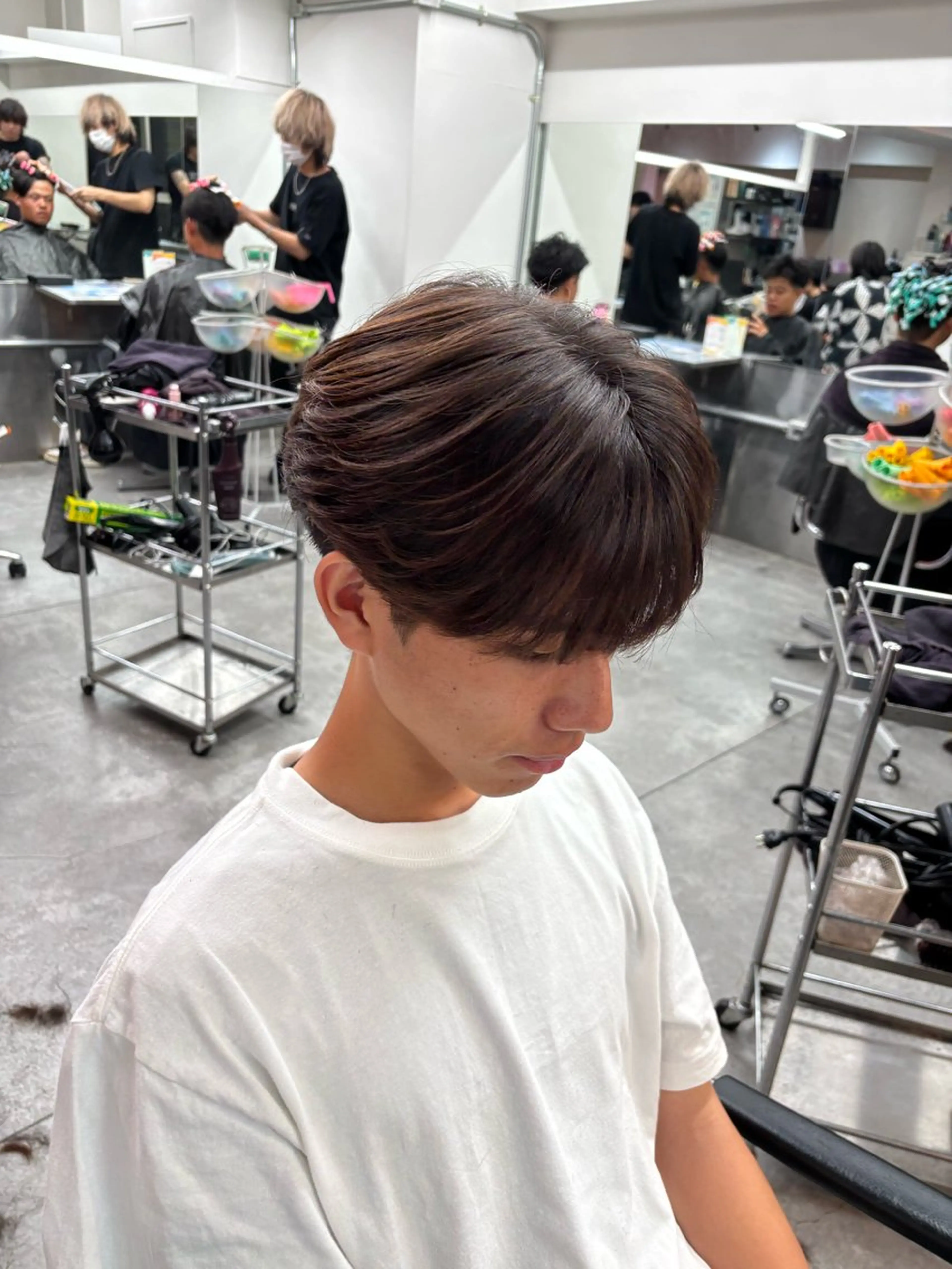 メンズ カット メンズ特化✨️ 韓国風パーマ🔥一八のヘアスタイル