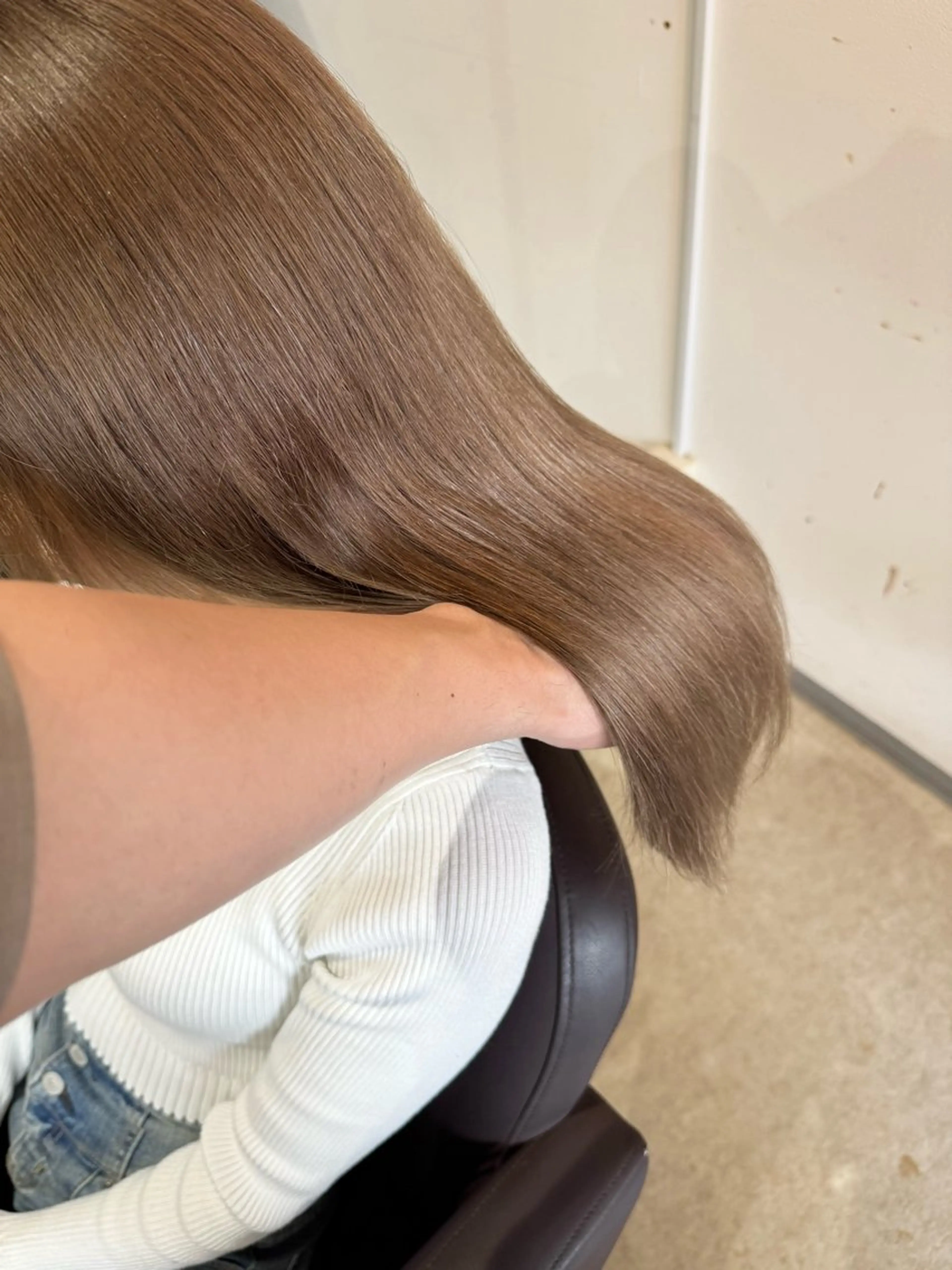 セミロング ボブ 韓国風ヘア レイヤーカット 縮毛矯正 ✨髪質改善美髪矯正✨ ボブ/韓国レイヤー✨のヘアスタイル