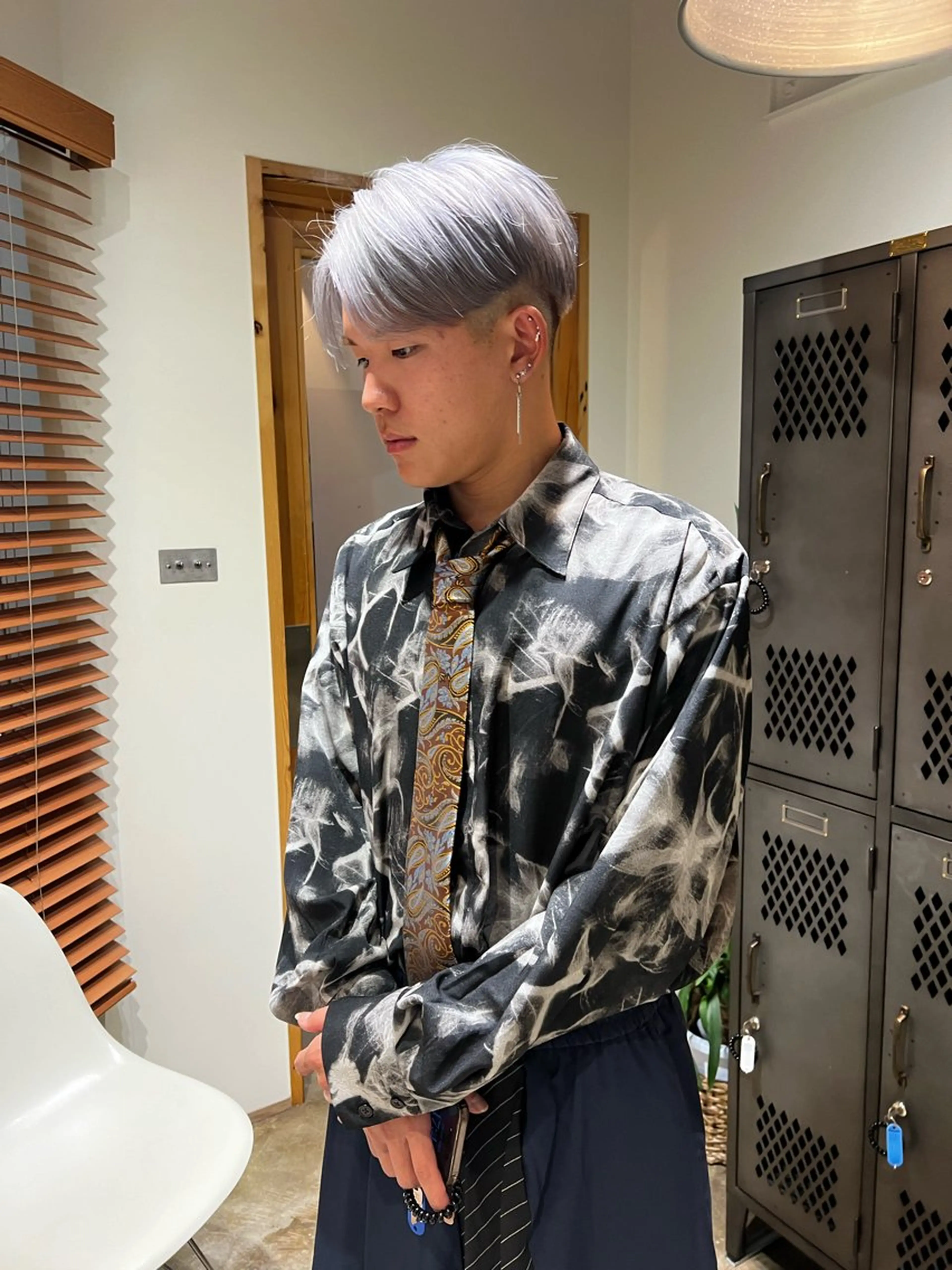 カラー メンズ nishido ハイライト/メンズのヘアスタイル