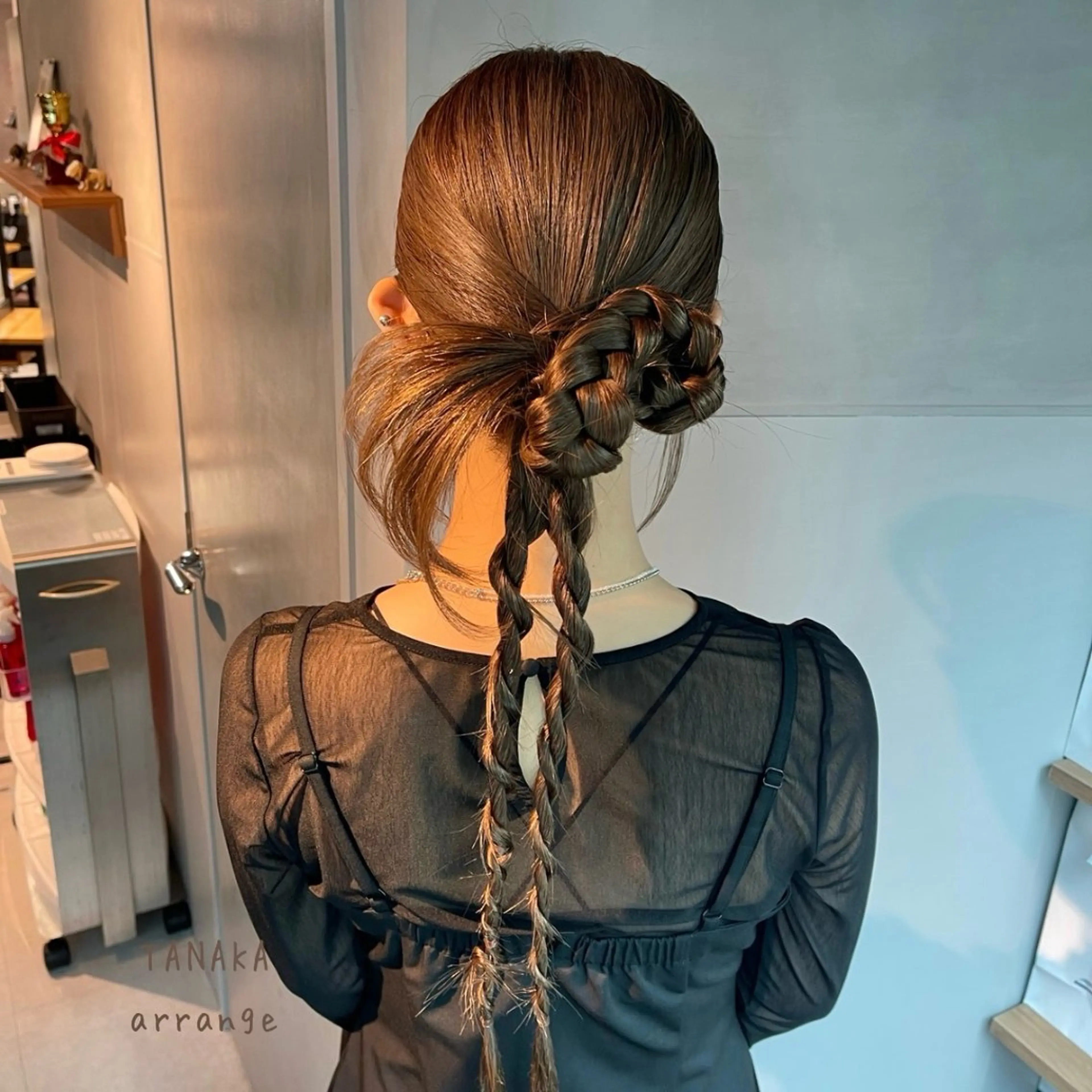 ヘアアレンジ ポニーテール 結婚式・ブライダル 卒業式のヘアスタイル ヘアセット charm《銀座》 ヘアセット/縮毛矯正のヘアスタイル