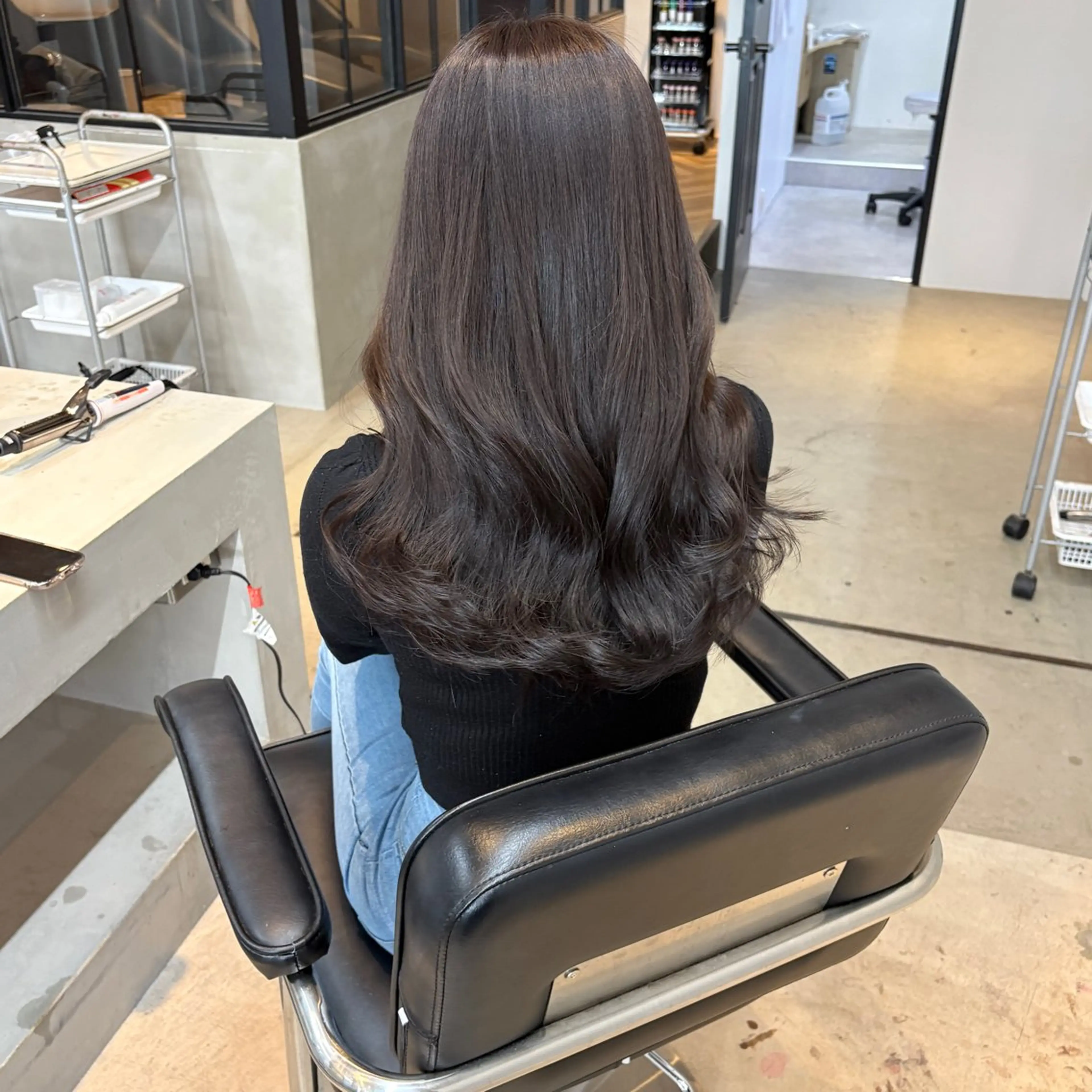 ミディアム カラー グレージュ ラベンダーカラー ラベンダーグレージュ ラベンダーグレー カット ヘアカラー トリートメント はちすか るかのヘアスタイル