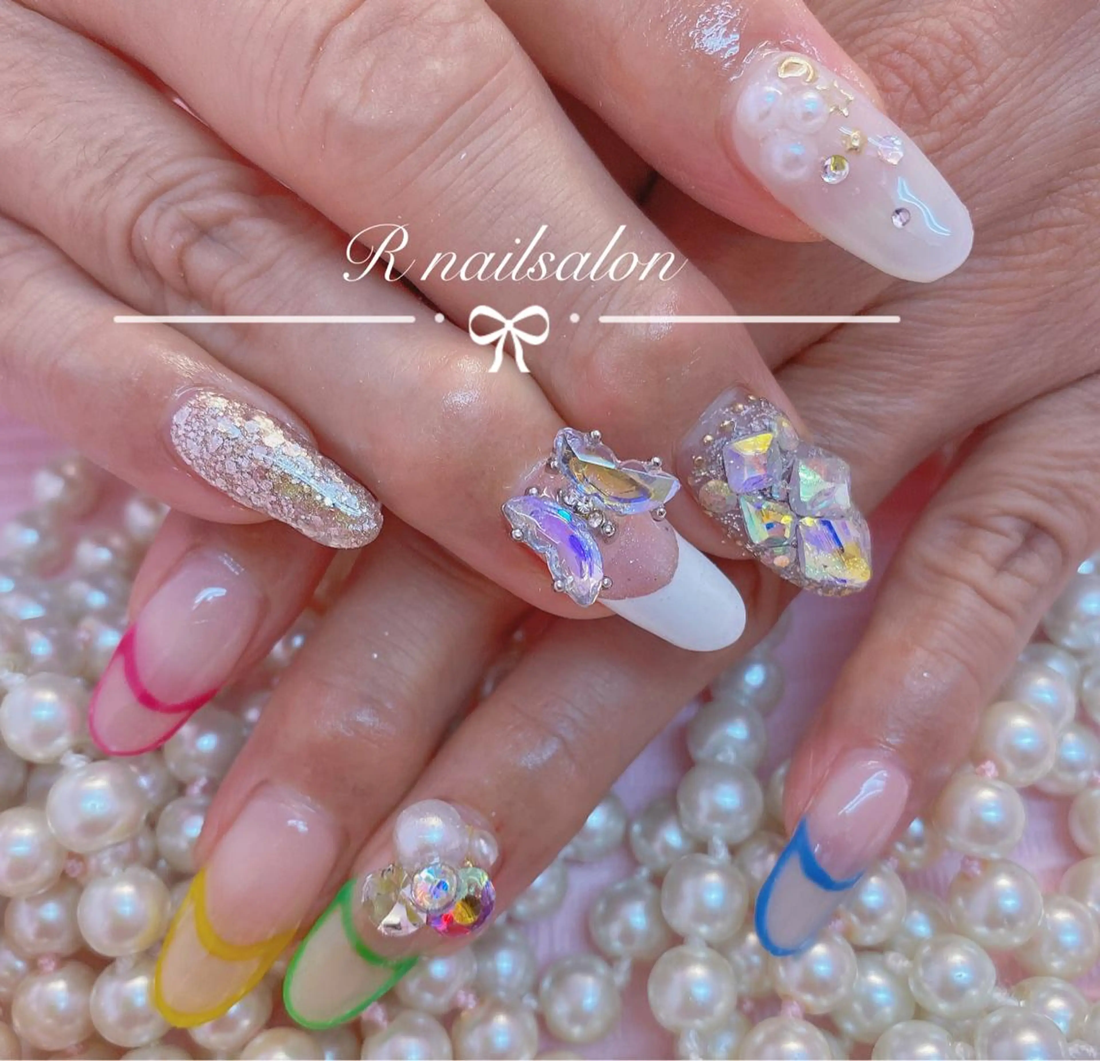 ロング R NAILSALONのネイルデザイン