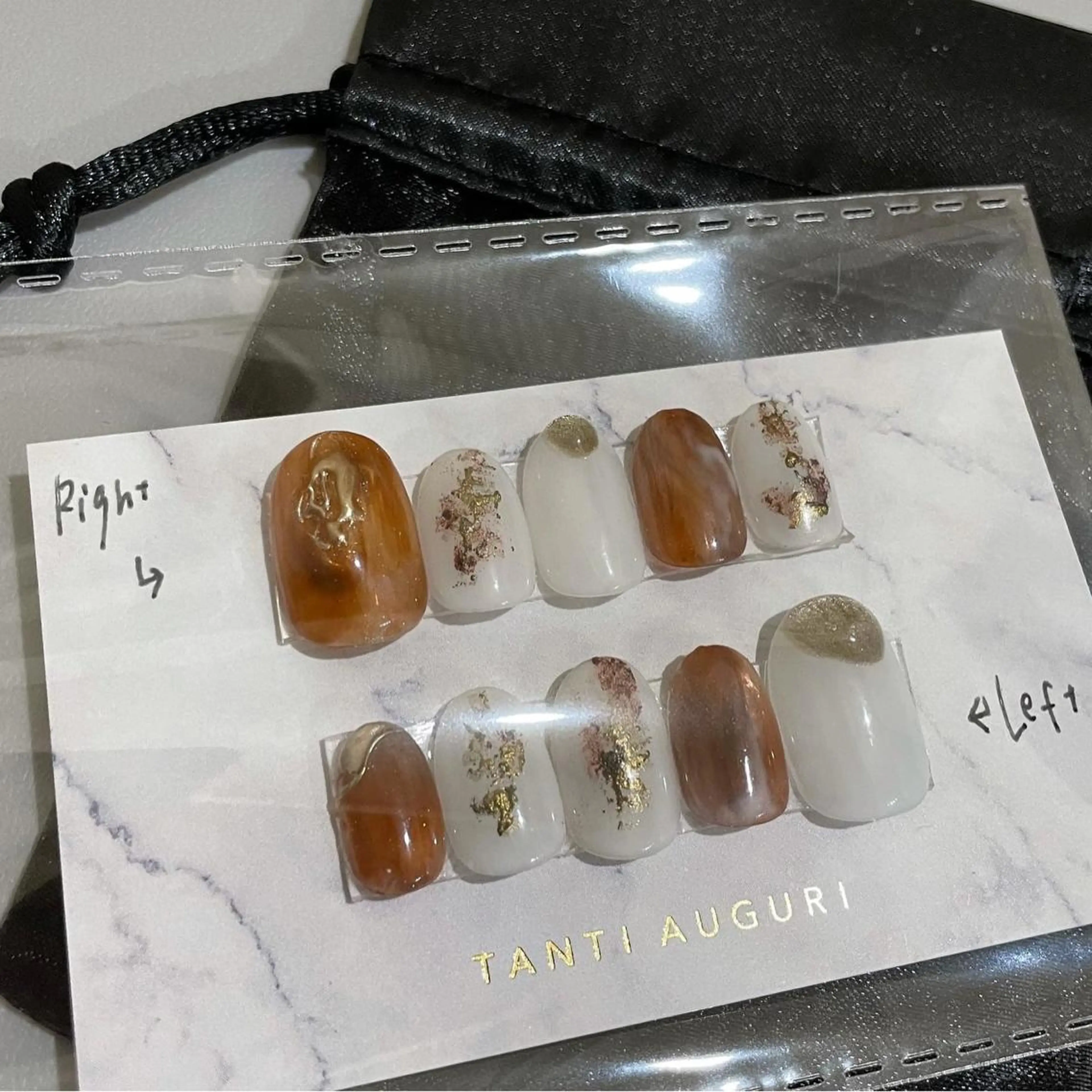 ネイル ブラウン カジュアル 成人式 マグネットネイル ニュアンスネイル ハンドネイル ハンドケア lyly.nail所属・lylynail YUUKAのネイルデザイン