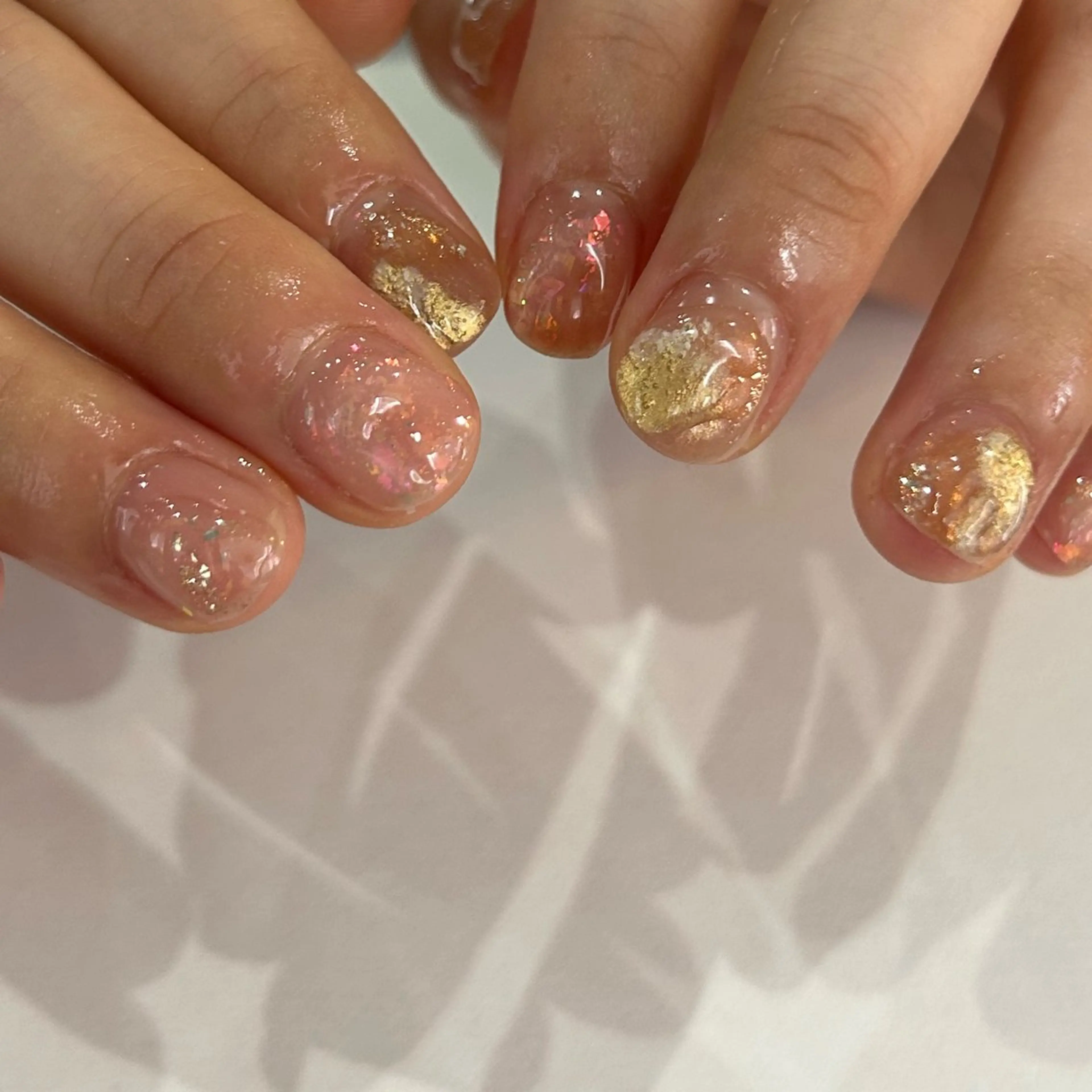 ネイル ブラウン ハンドネイル scré as Ételのネイルデザイン