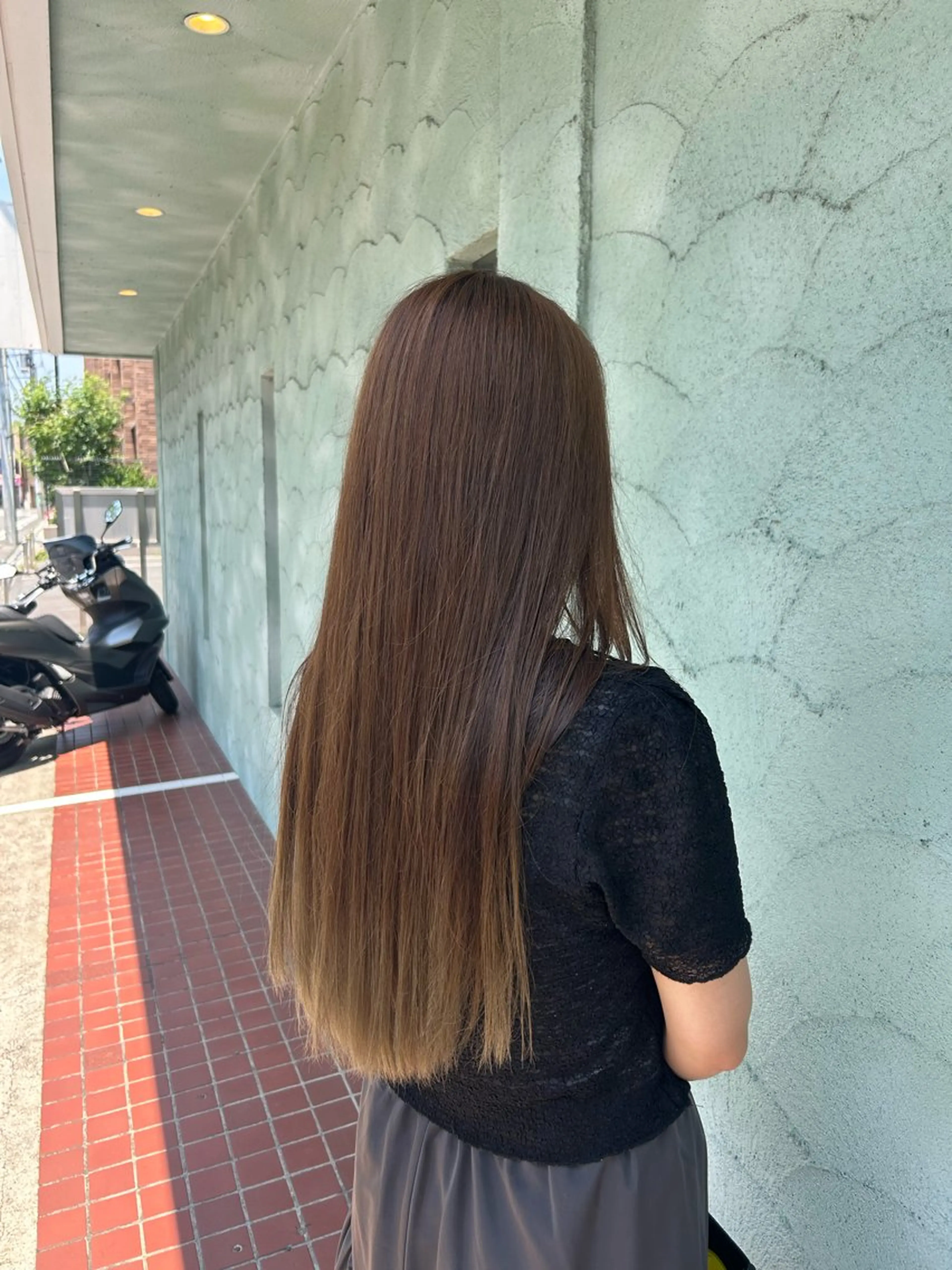 ロング カラー ベージュカラー オリーブベージュ 【ブリーチモデル募集 】サキ🫧のヘアスタイル