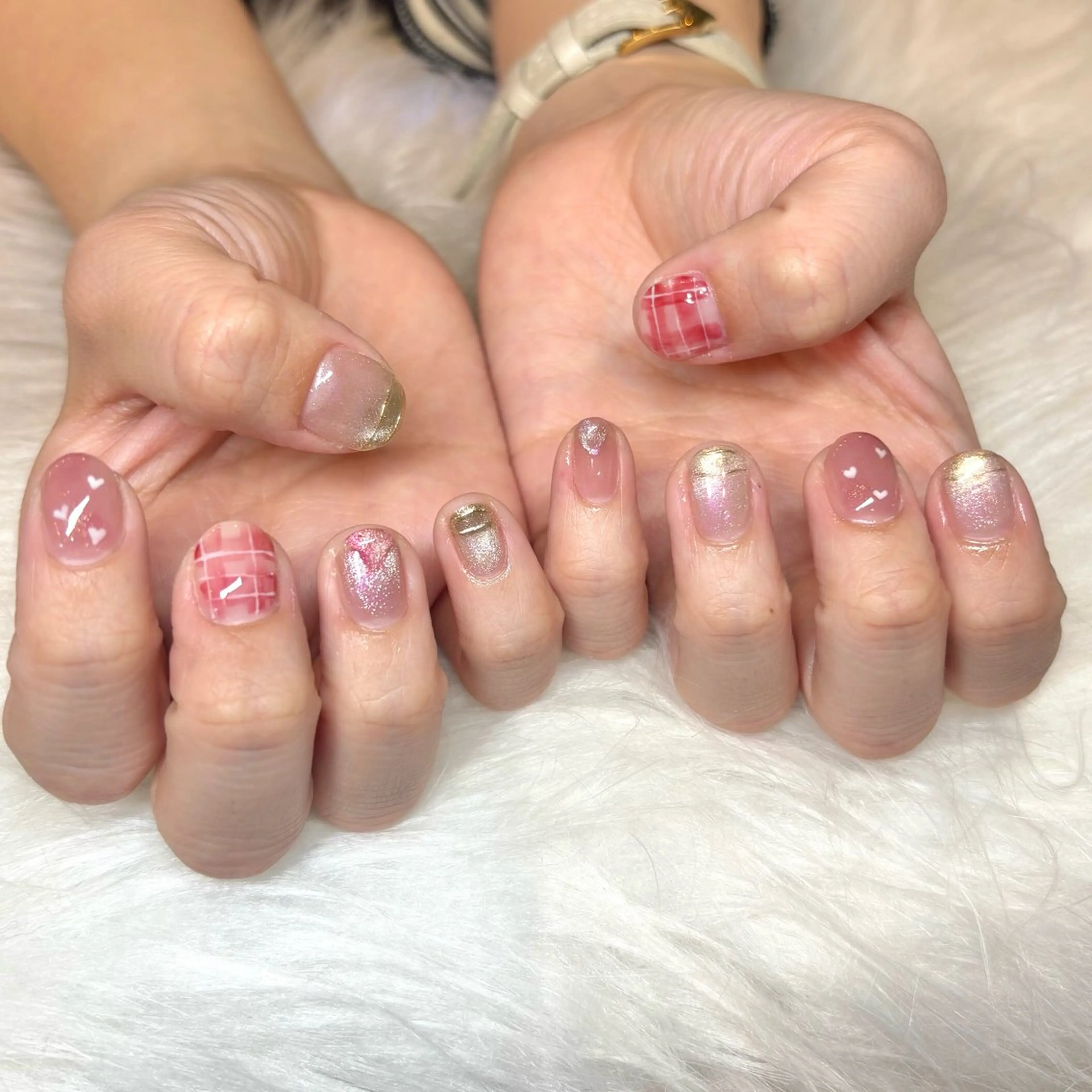 ネイル ニュアンスネイル ハンドネイル HANA ソブエのネイルデザイン